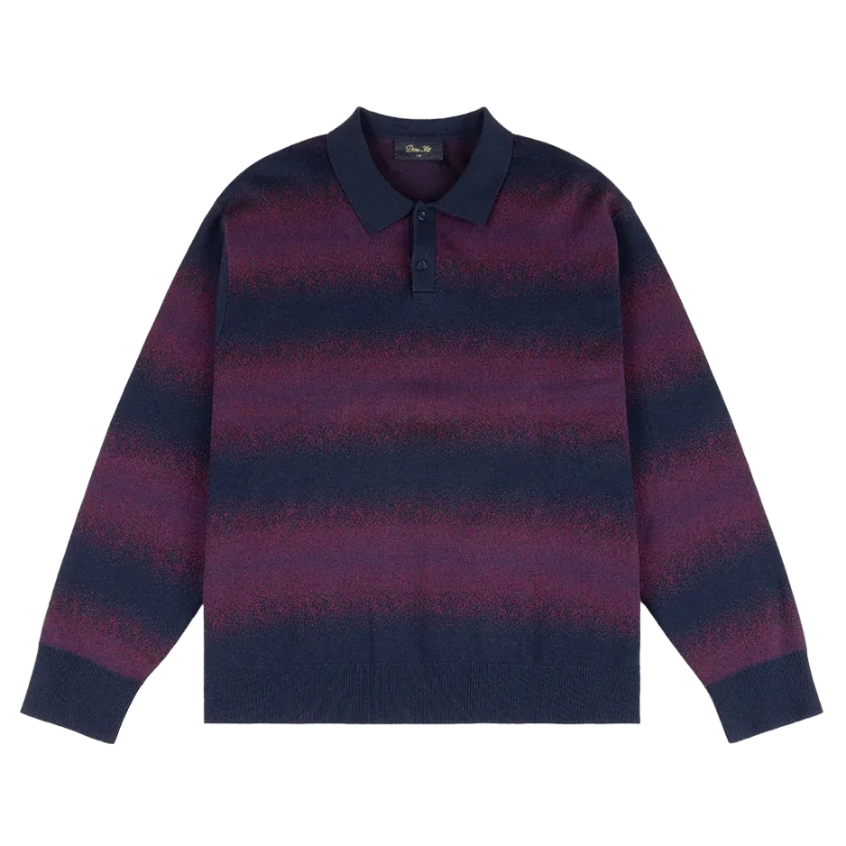 Dime Striped Rugby Knit Navy/Multi shirts Dime 