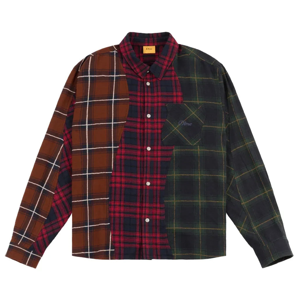 Dime Triple Plaid Shirt Multi shirts Dime 