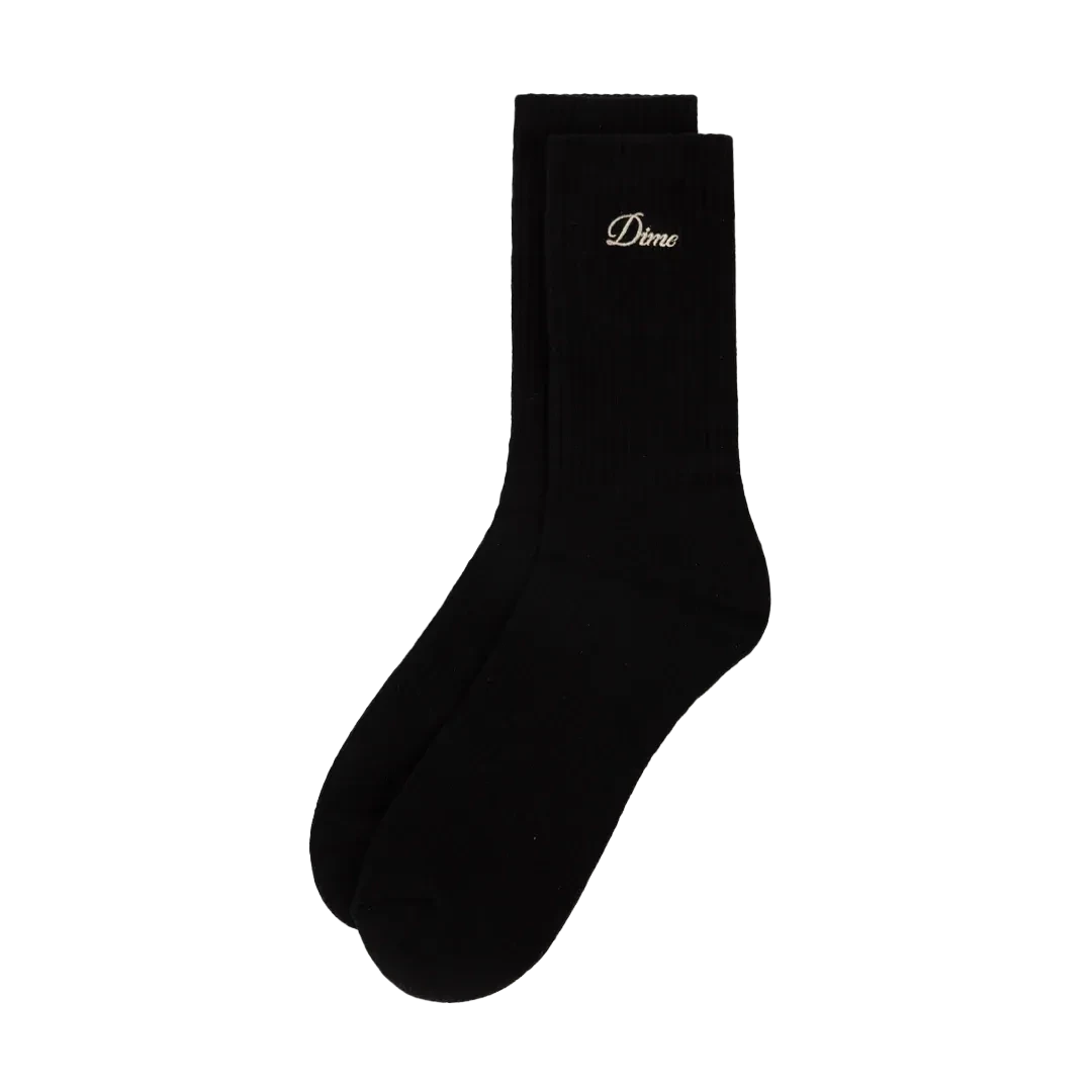 Dime Two Pack Crew Socks Black L/XL Socks Dime 