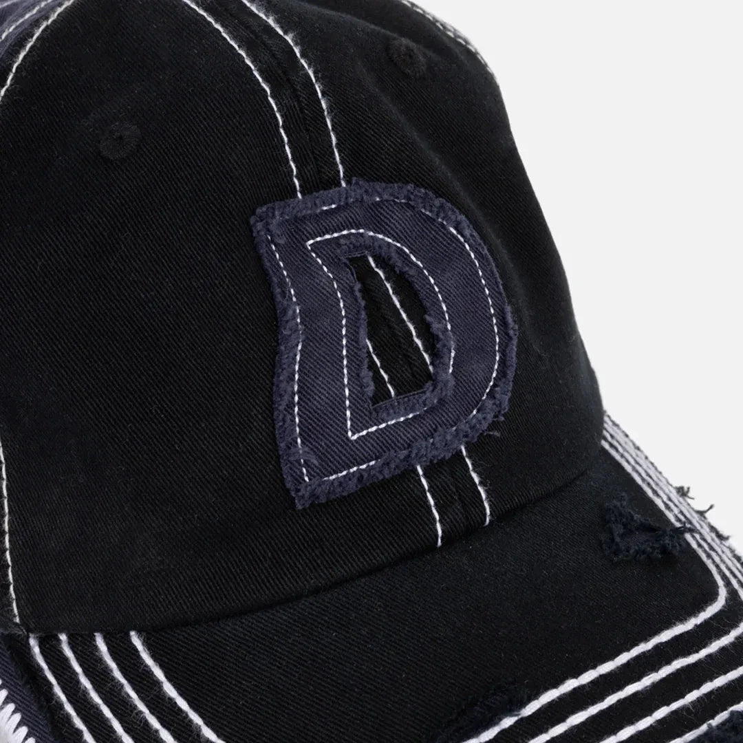 Dime Wavy D Low Pro Cap Black hats Dime 