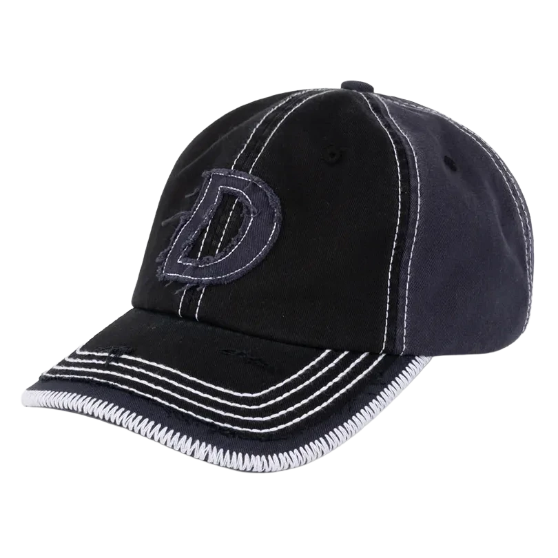 Dime Wavy D Low Pro Cap Black hats Dime 