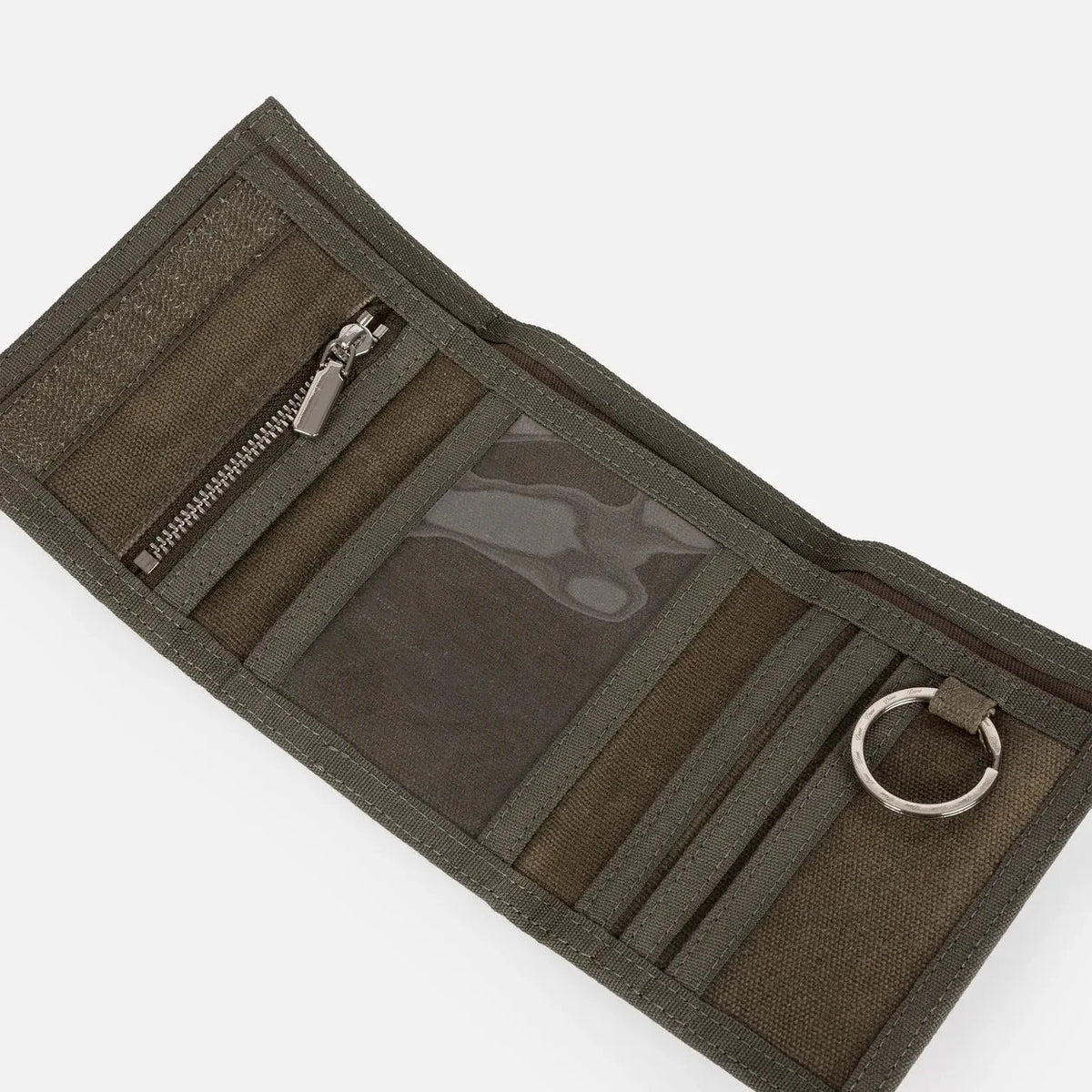 Dime Waxed Velcro Wallet Olive wallets Dime 