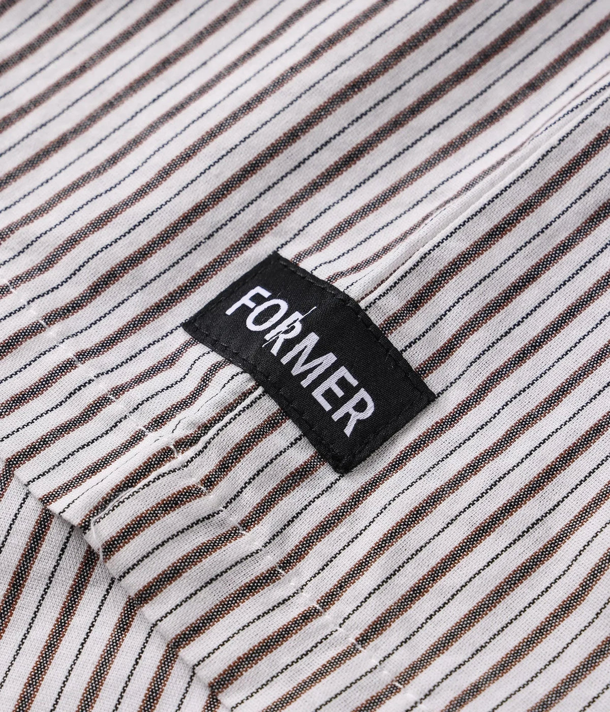 Former Reynolds Stripe Shirt Beige shirts Former 