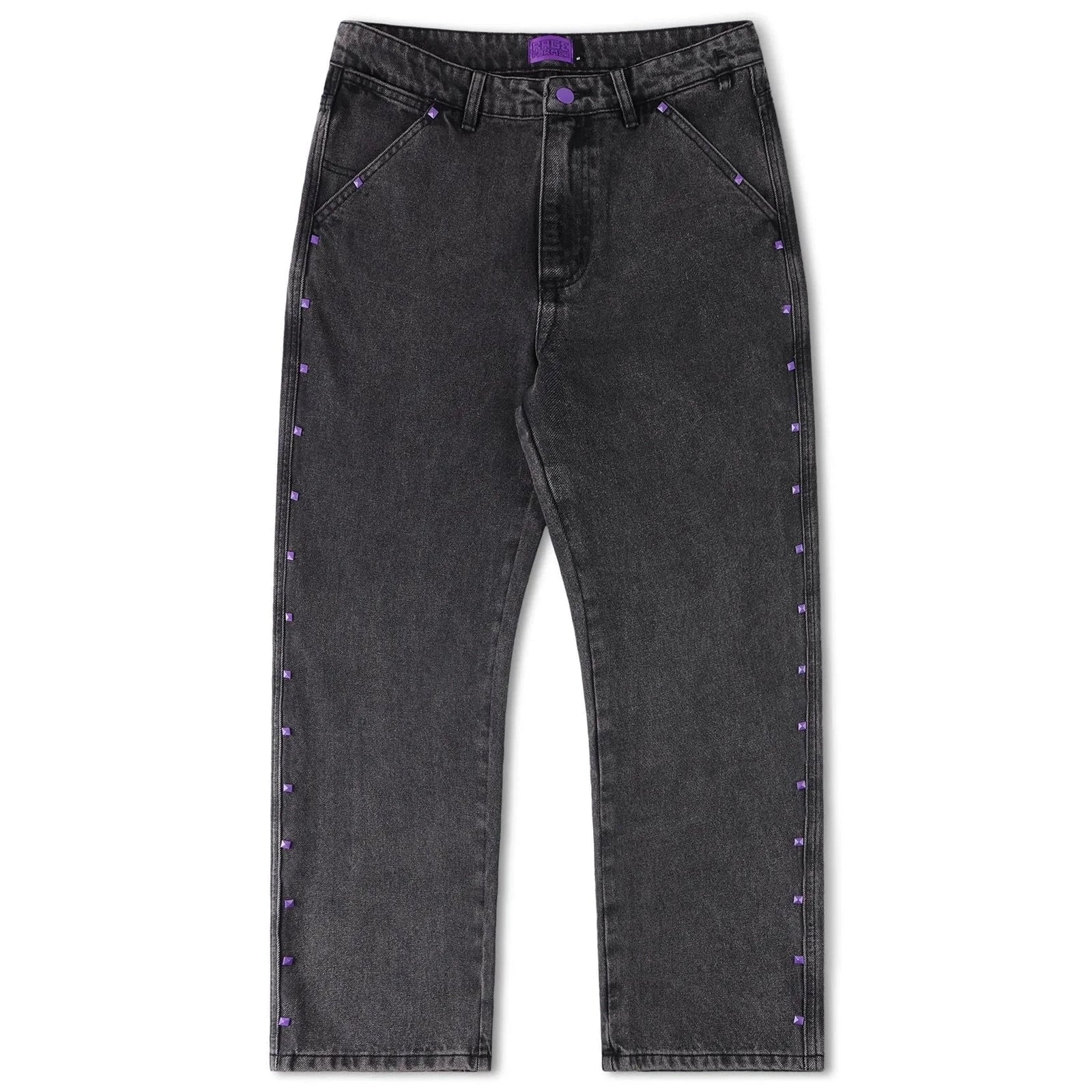 Former Studded Denim Pant Washed Black pants Former 