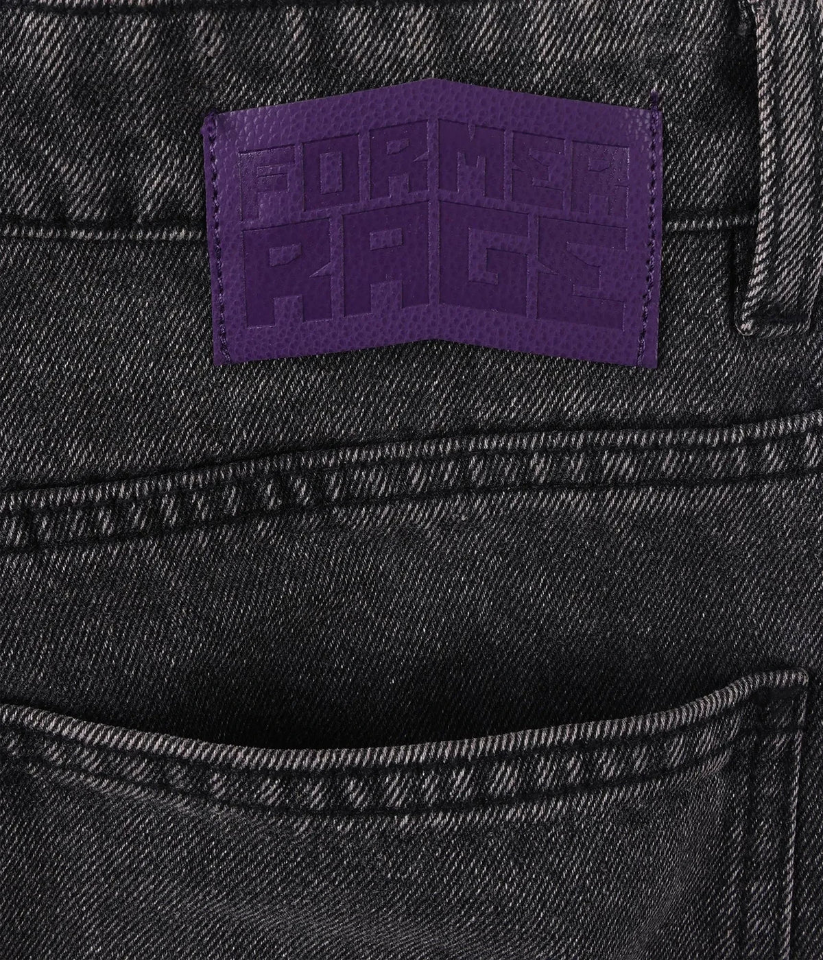 Former Studded Denim Pant Washed Black pants Former 