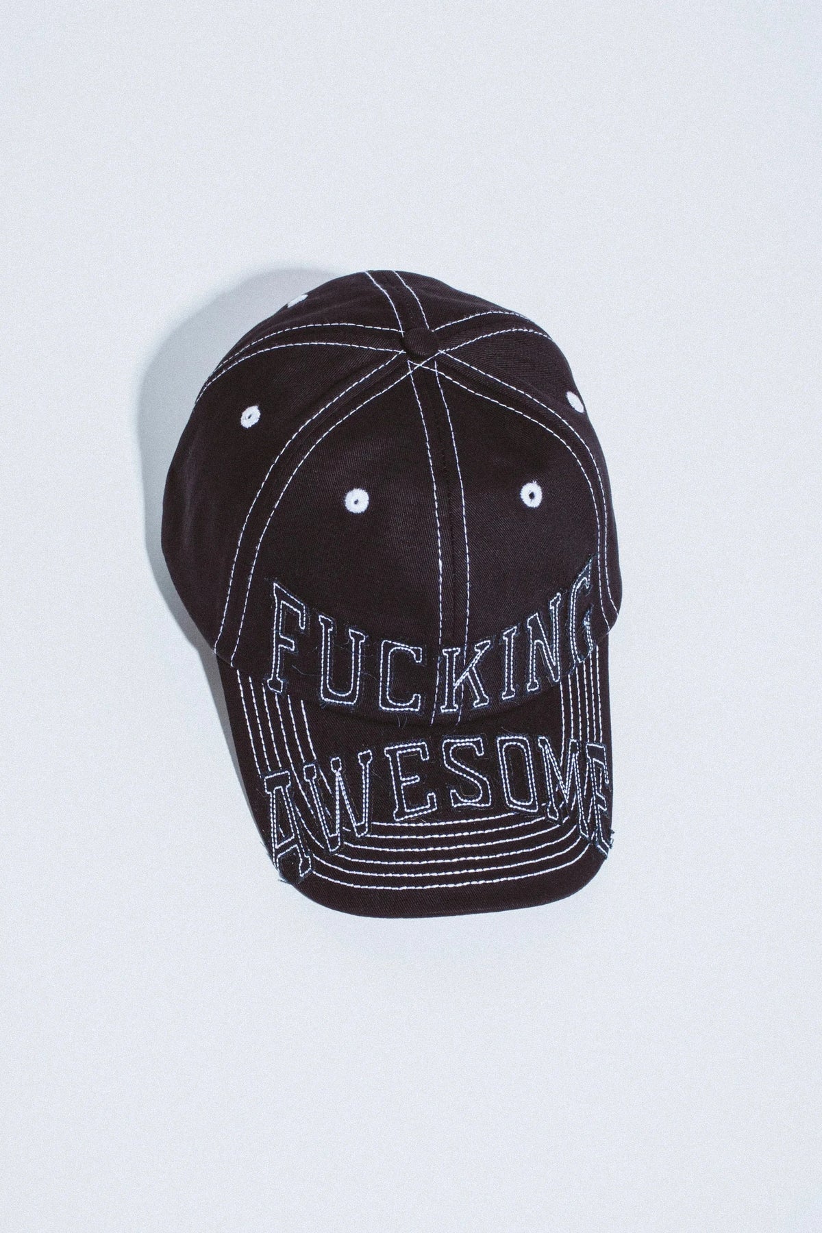 Fucking Awesome KO 6 Panel Hat Black Hats Fucking Awesome 