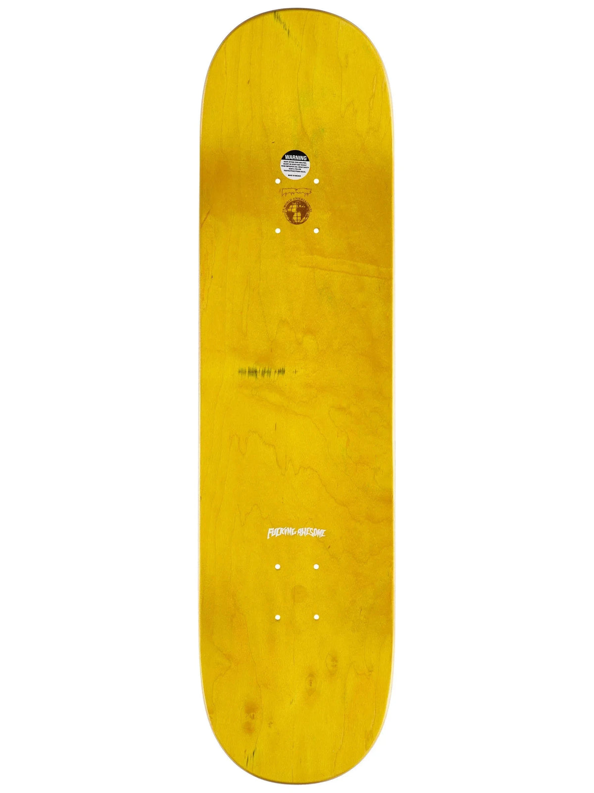 Fucking Awesome Neon Green Stamp Embossed Deck 8.18 decks Fucking Awesome 