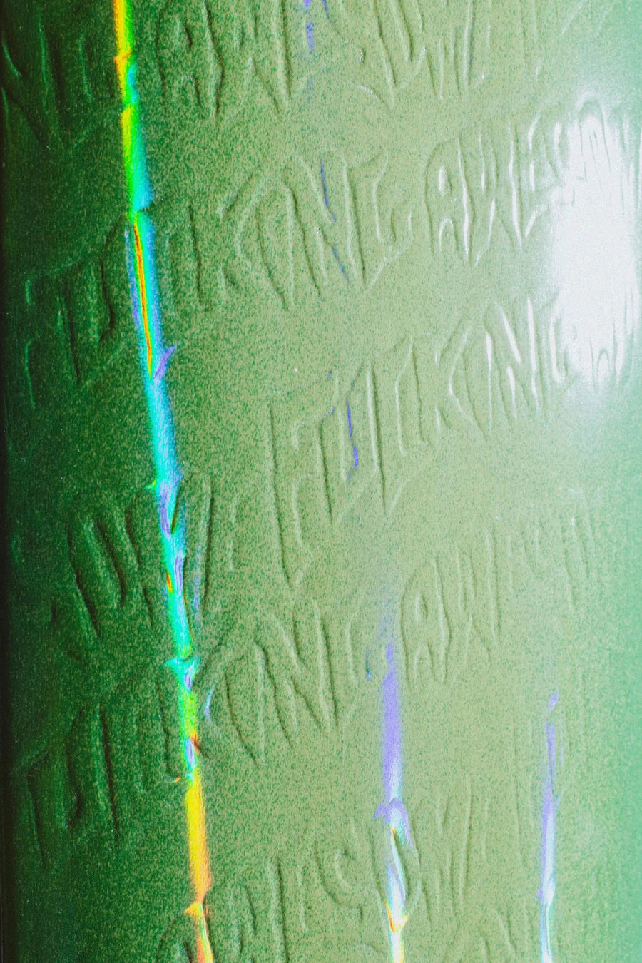 Fucking Awesome Neon Green Stamp Embossed Deck 8.5 decks Fucking Awesome 