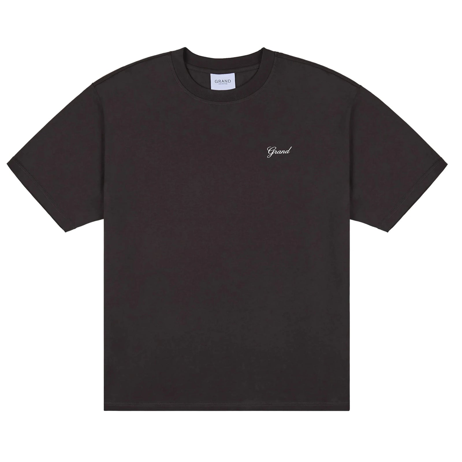 Grand Script Tee Espresso tees Grand Collection 