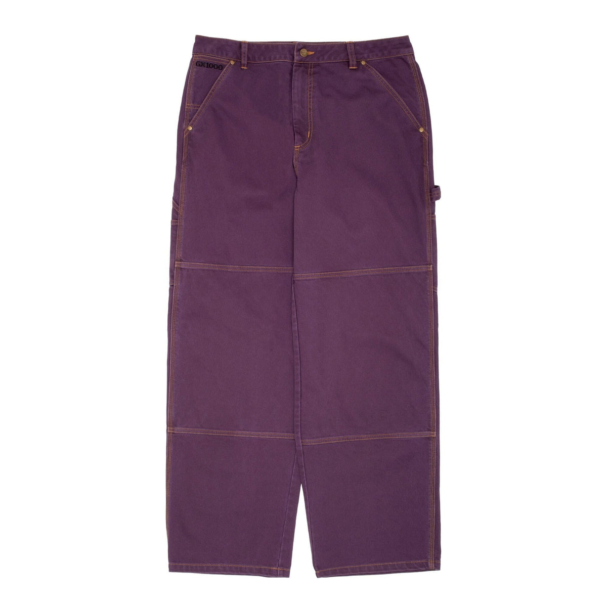 GX1000 Carpenter Plant Plum/Gold Stitch Pants GX1000 