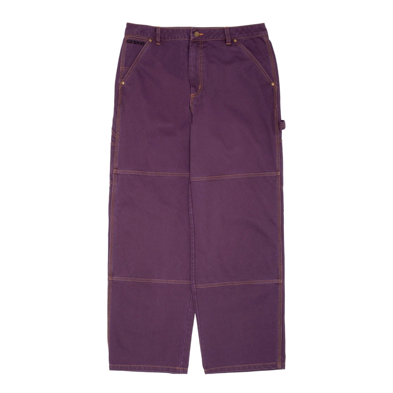 GX1000 Carpenter Plant Plum/Gold Stitch Pants GX1000 