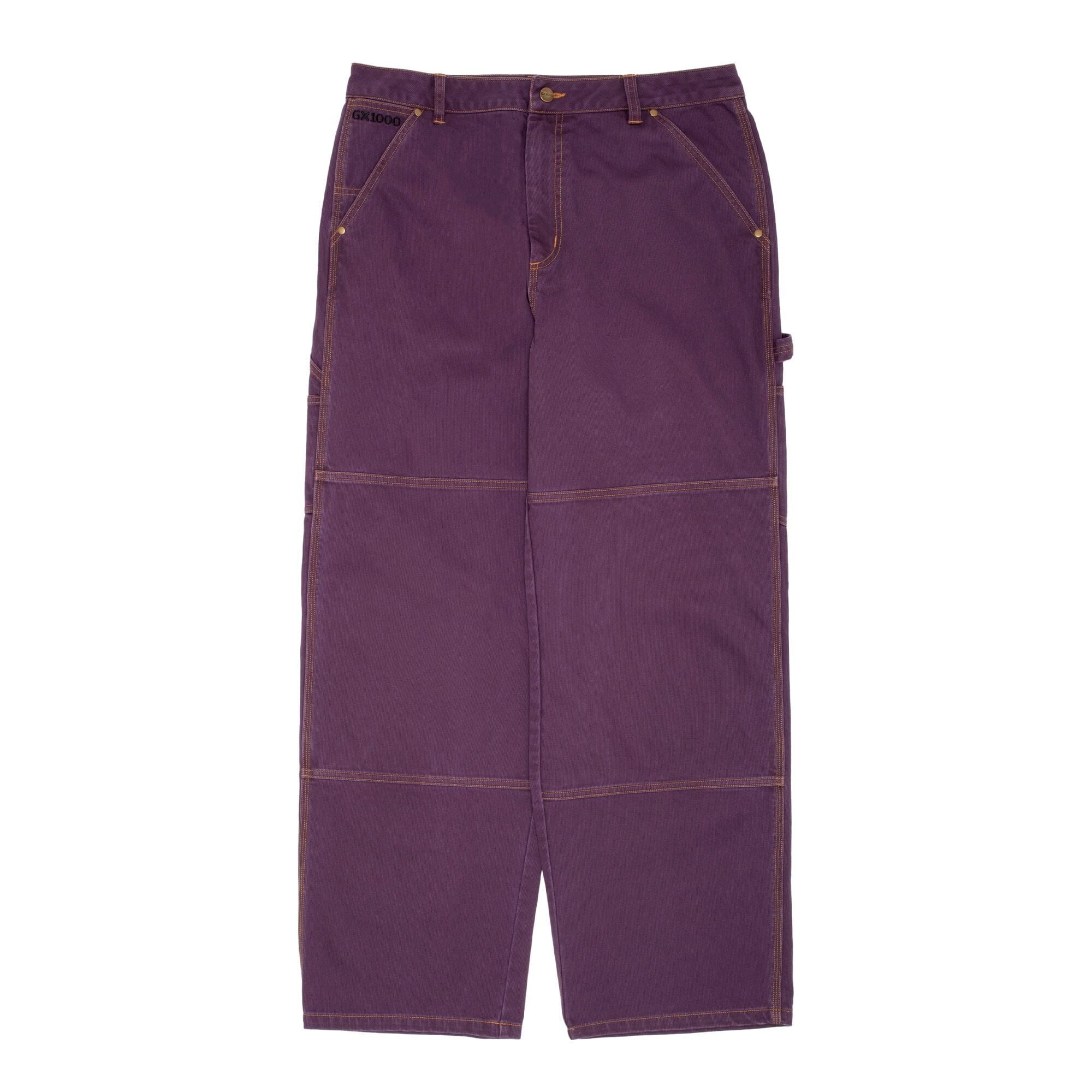 GX1000 Carpenter Plant Plum/Gold Stitch Pants GX1000 