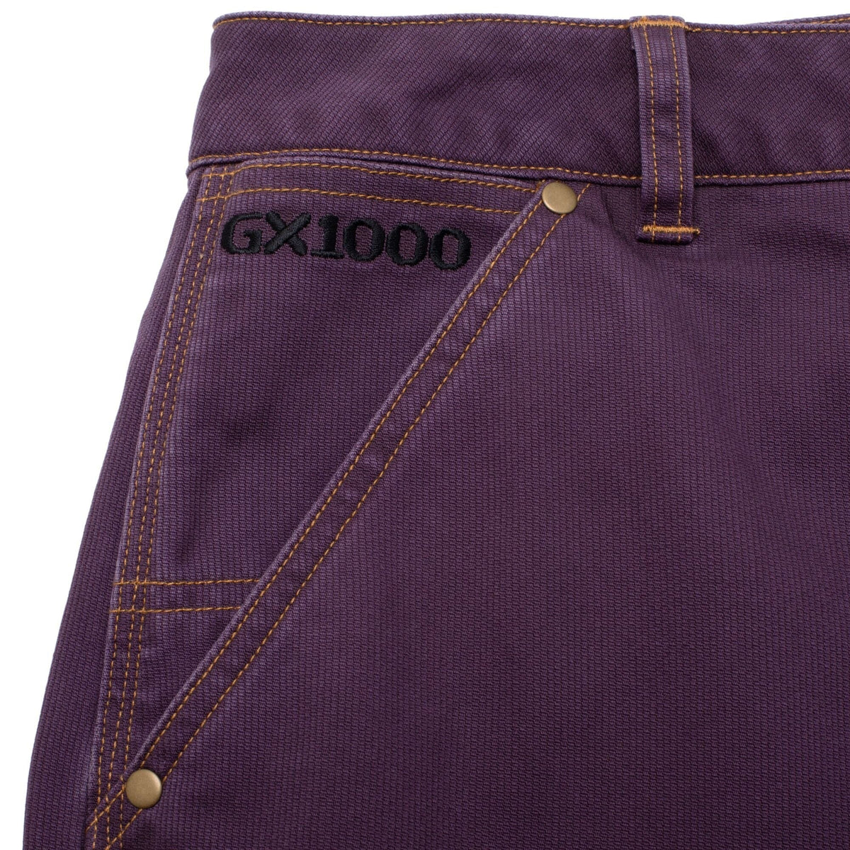 GX1000 Carpenter Plant Plum/Gold Stitch Pants GX1000 