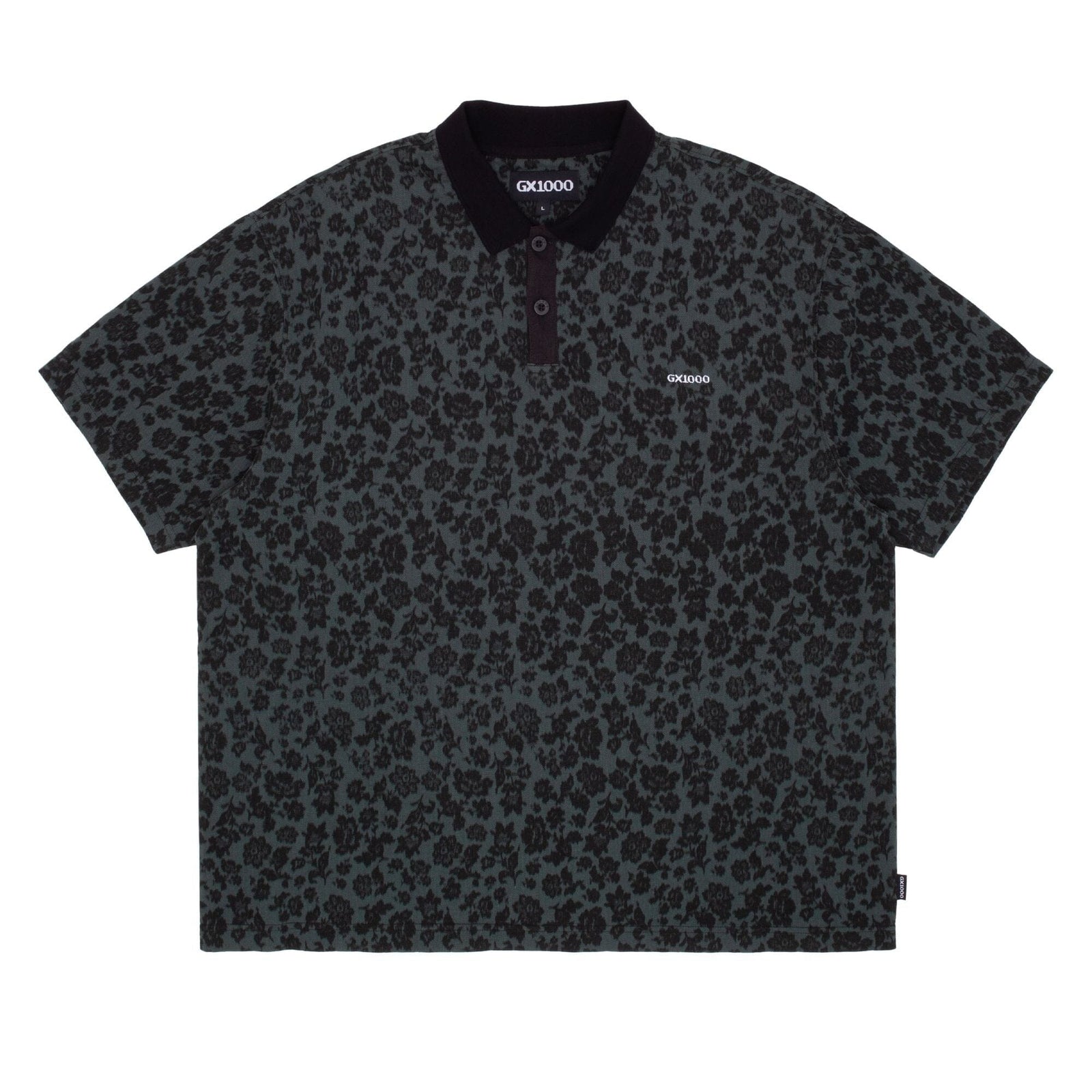 GX1000 Polo Shirt Floral Emerald shirts GX1000 
