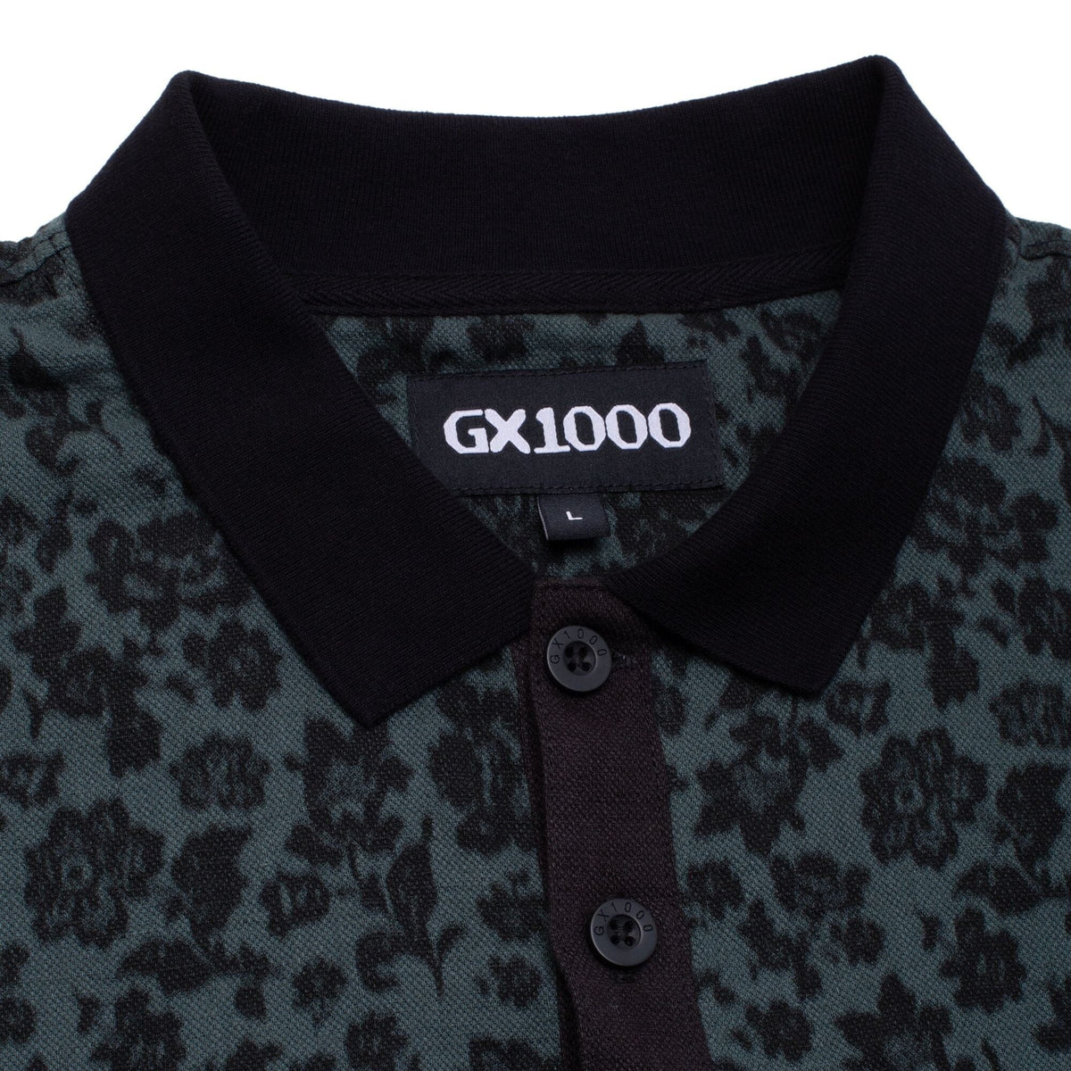 GX1000 Polo Shirt Floral Emerald shirts GX1000 