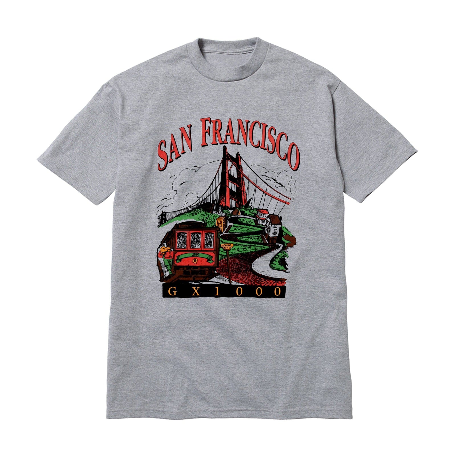 GX1000 Tourist Tee Heather Grey tees GX1000 