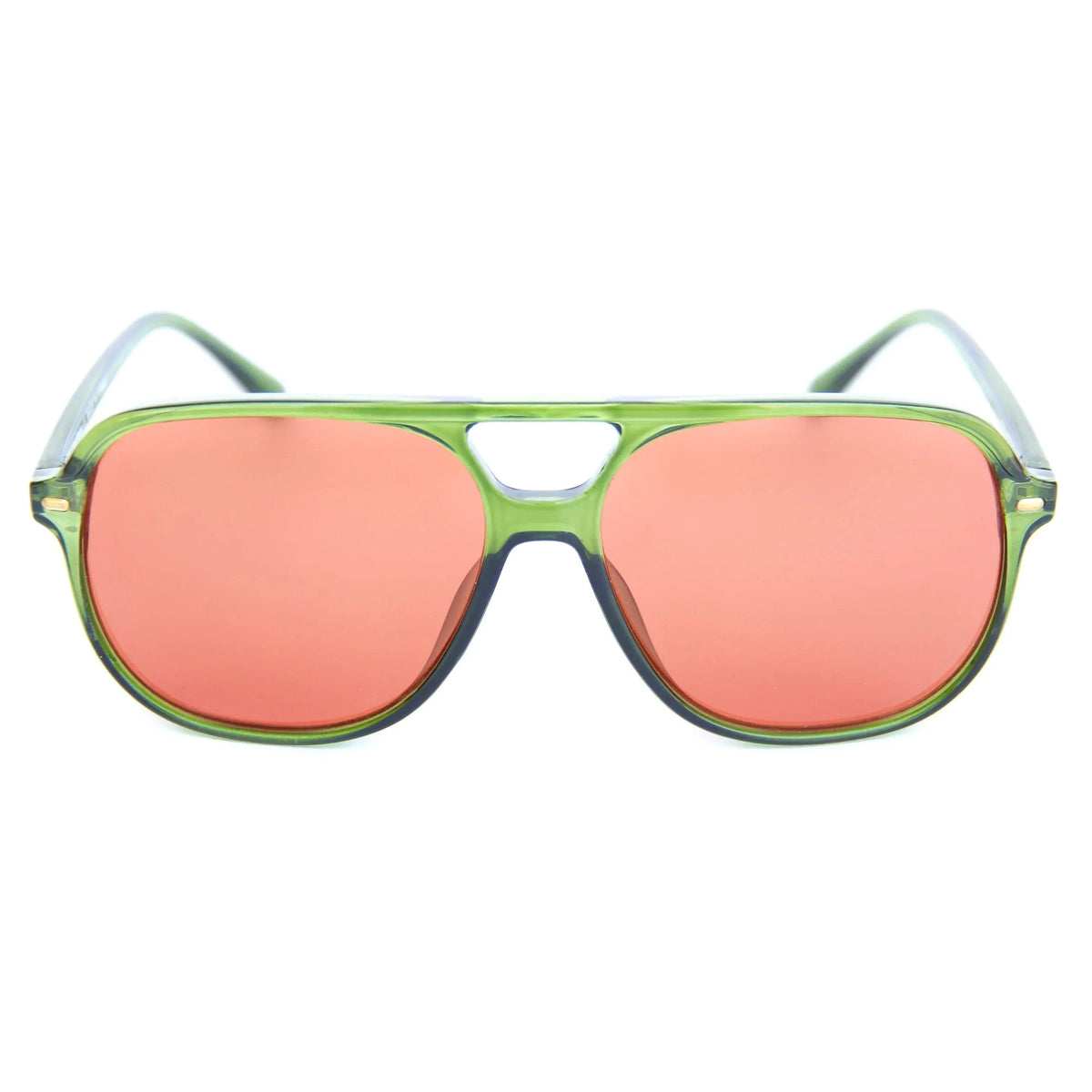 Happy Hour The Duke Sunglasses Moss Green/Orange Sunglasses Happy Hour 