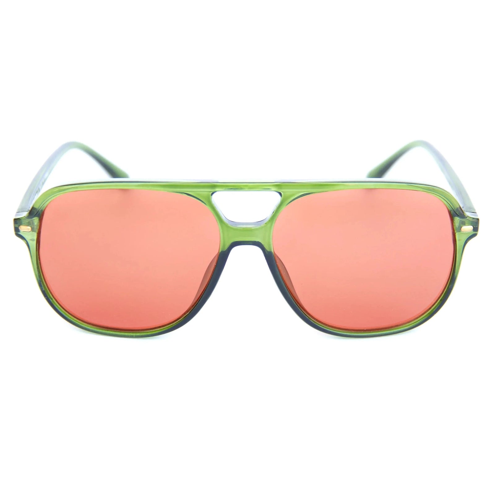 Happy Hour The Duke Sunglasses Moss Green/Orange Sunglasses Happy Hour 