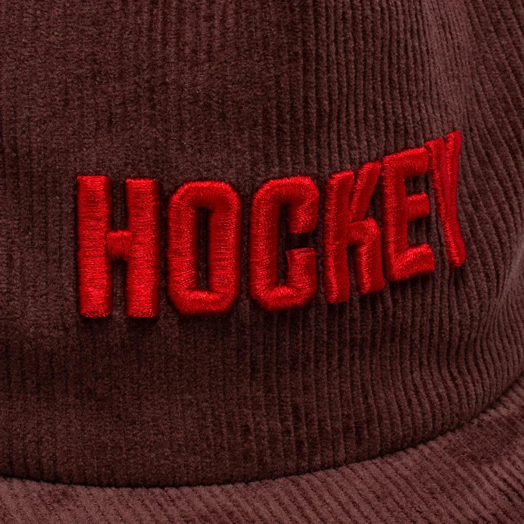 Hockey Corduroy 5 Panel Hat Brown Hats Hockey 