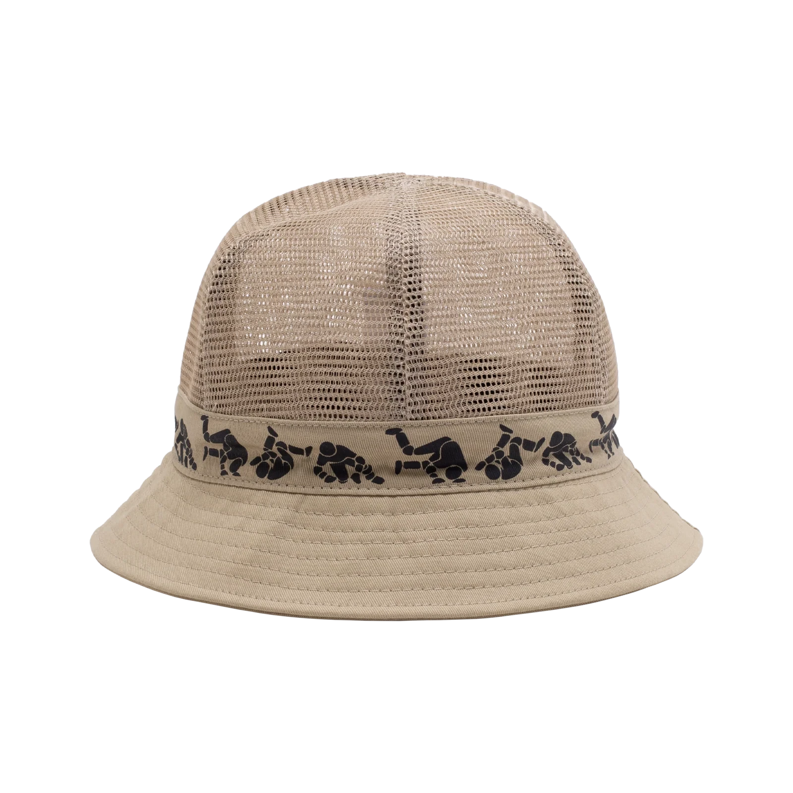 Hockey Fall Guy Mesh Bucket Hat Tan Hats Hockey 