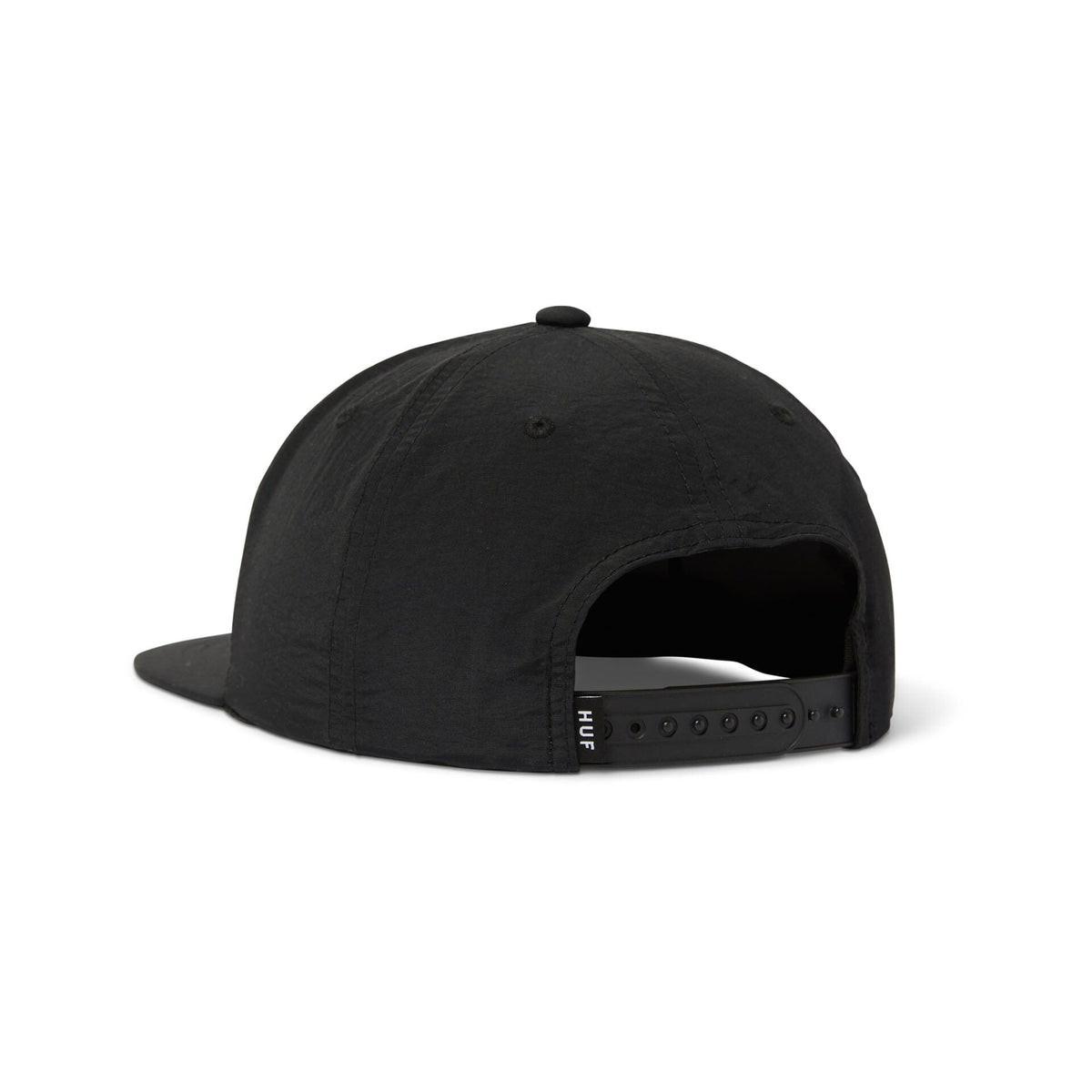 HUF 89 Nylon Snapback Hat Black Hats HUF 