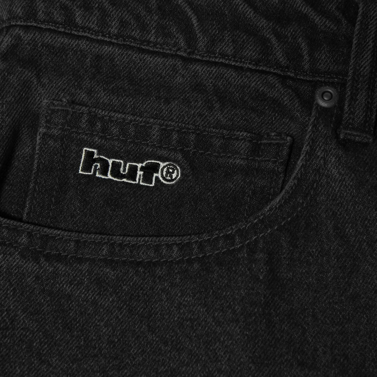 HUF Basic Ass Jeans Faded Black pants HUF 