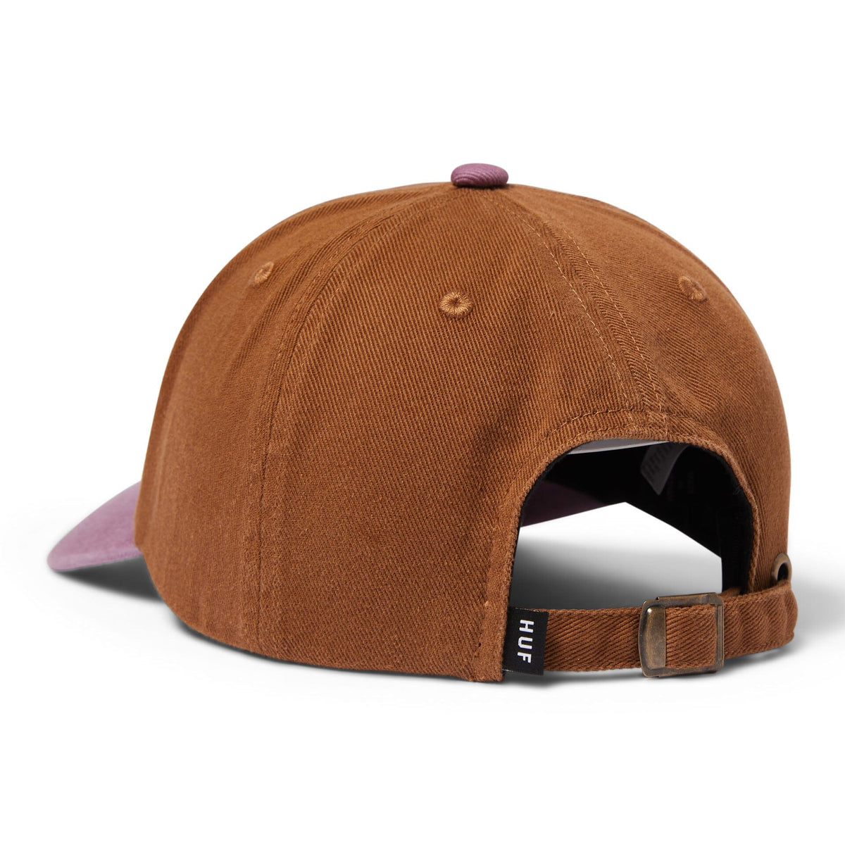 HUF Big Block Washed 6 Panel Hat Brown hats HUF 