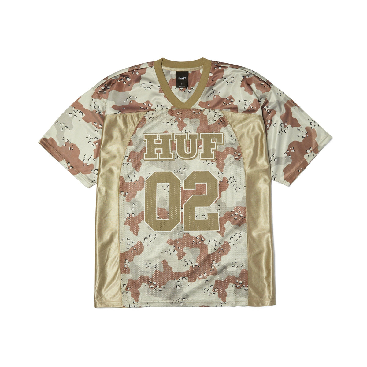 HUF Camo Football Jersey Brown shirts HUF 