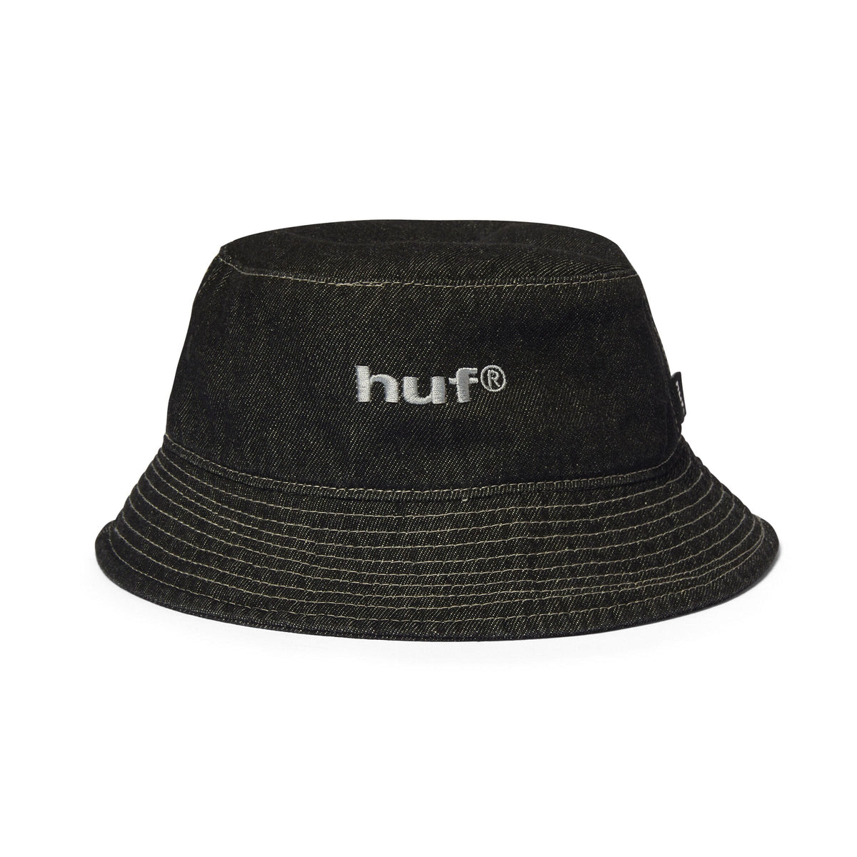 HUF Cassel Bucket Hat Washed Black bucket hats HUF 