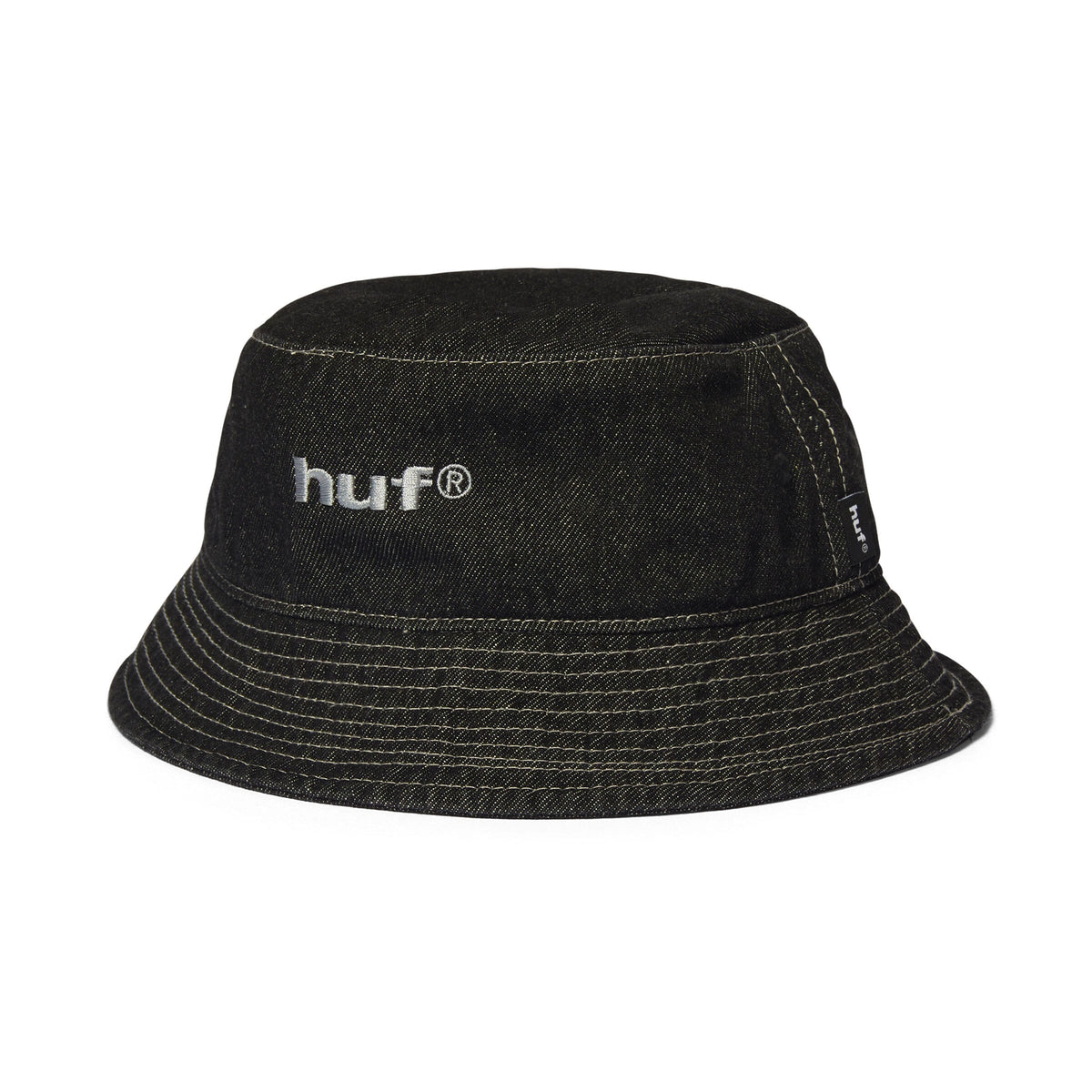 HUF Cassel Bucket Hat Washed Black bucket hats HUF 