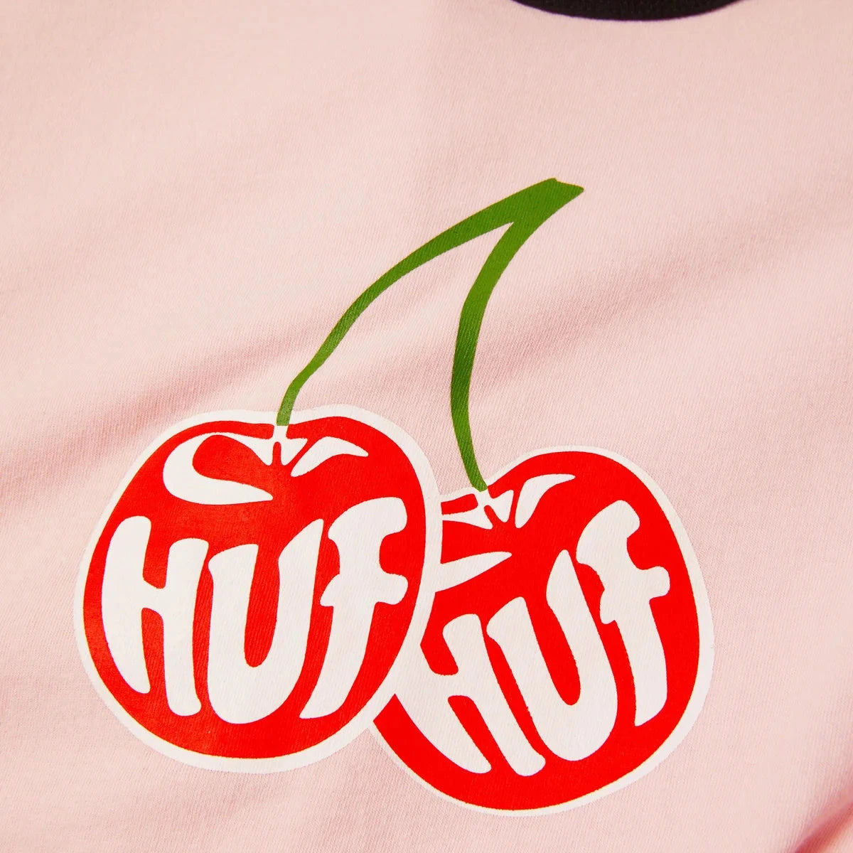 HUF Cherries Ringer Tee Dusty Pink tees HUF 