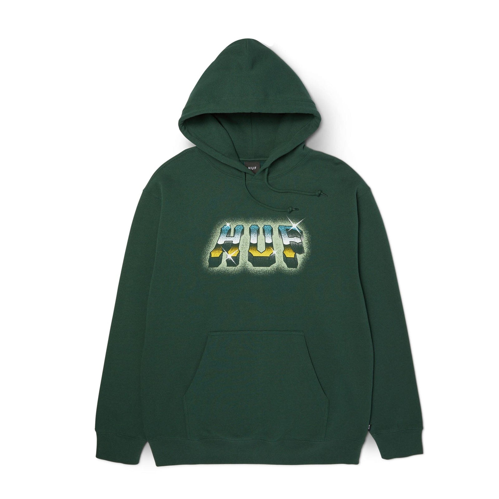 HUF Chrome Grit Pullover Hoodie Forest Green hoodies HUF 