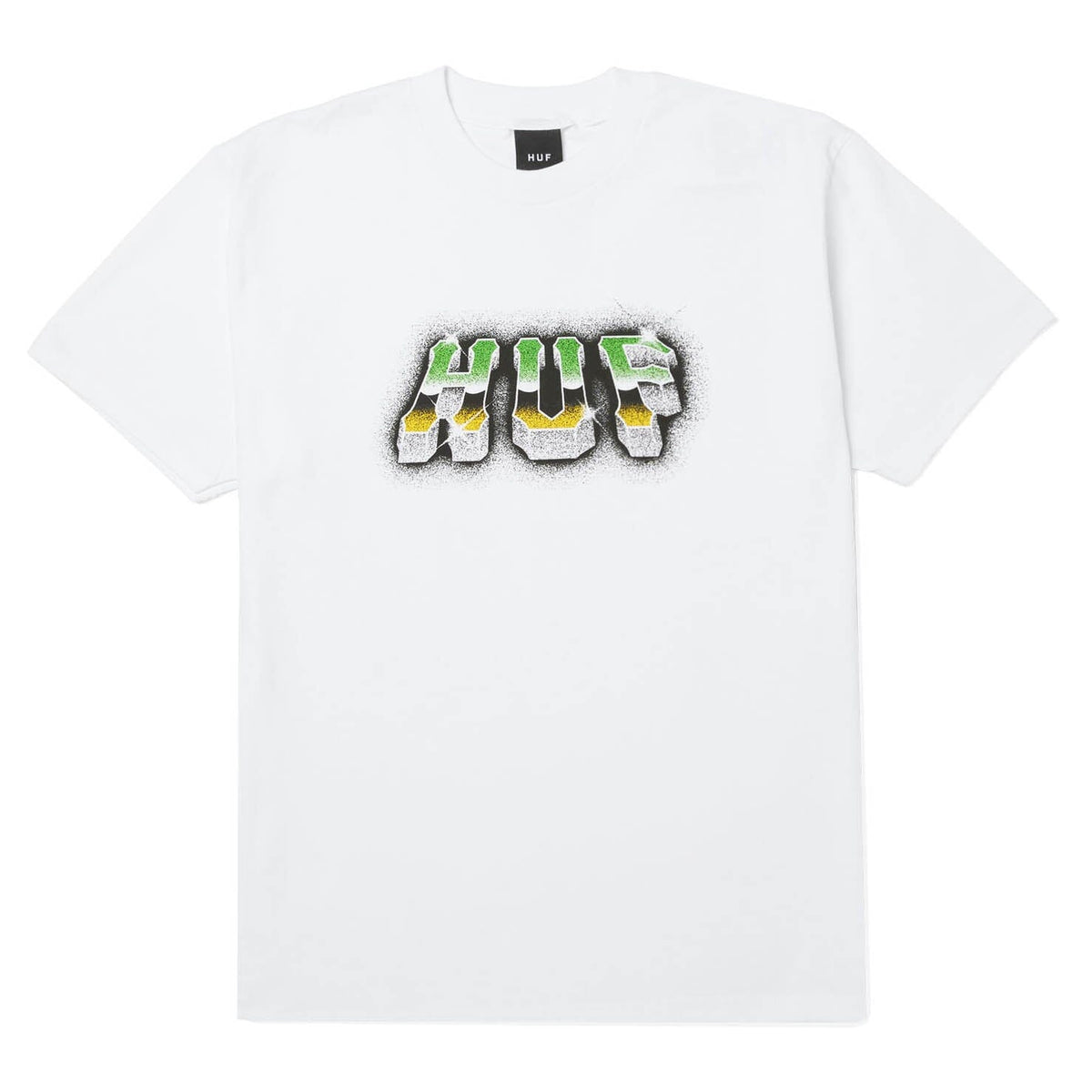 HUF Chrome Grit Tee White Tees HUF 