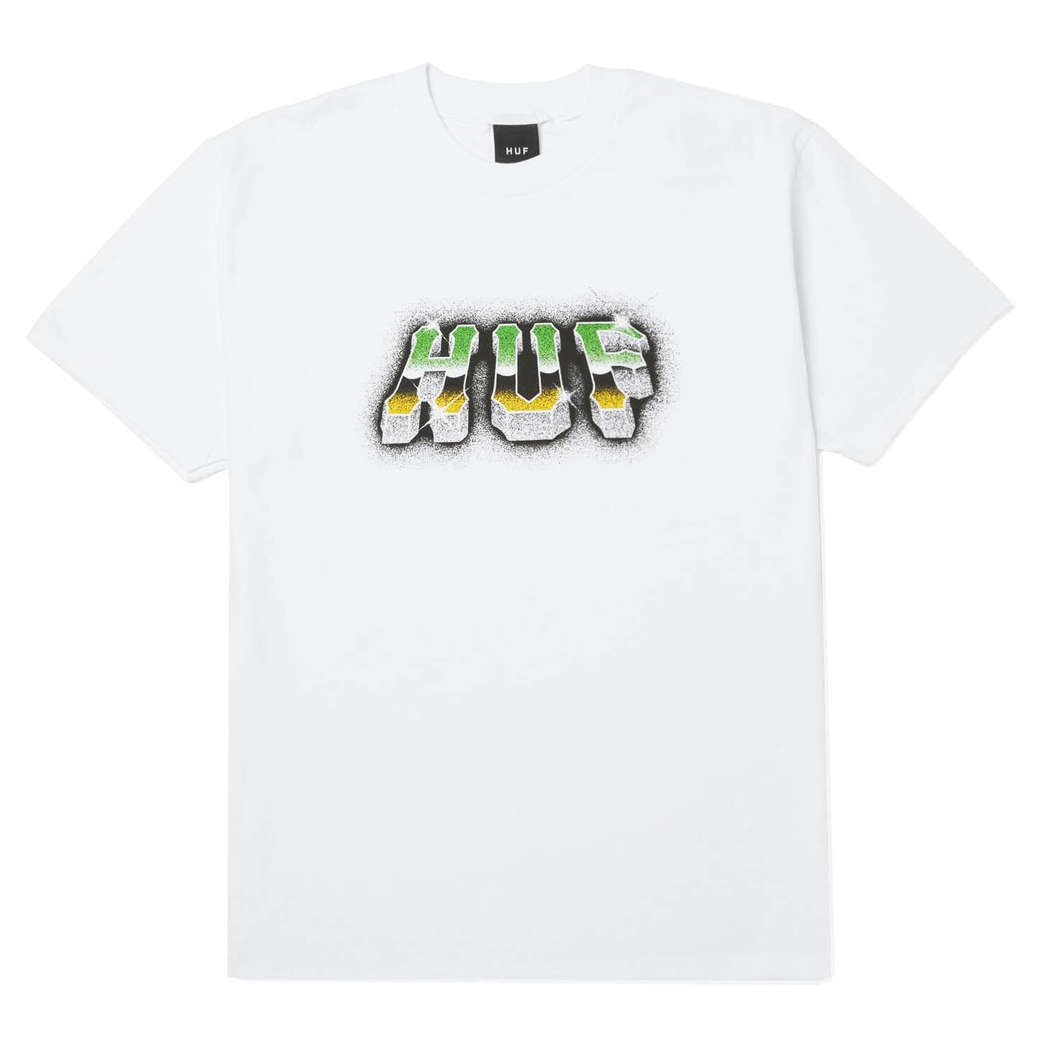 HUF Chrome Grit Tee White Tees HUF 