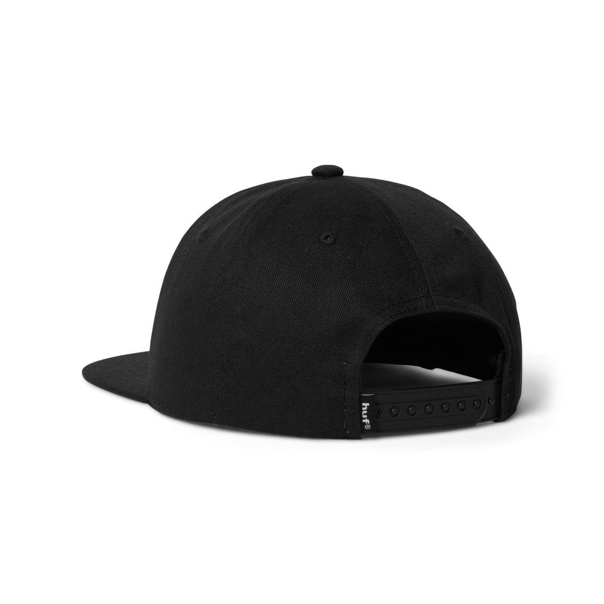 HUF Classic Arch Snapback Hat Black/White hats HUF 