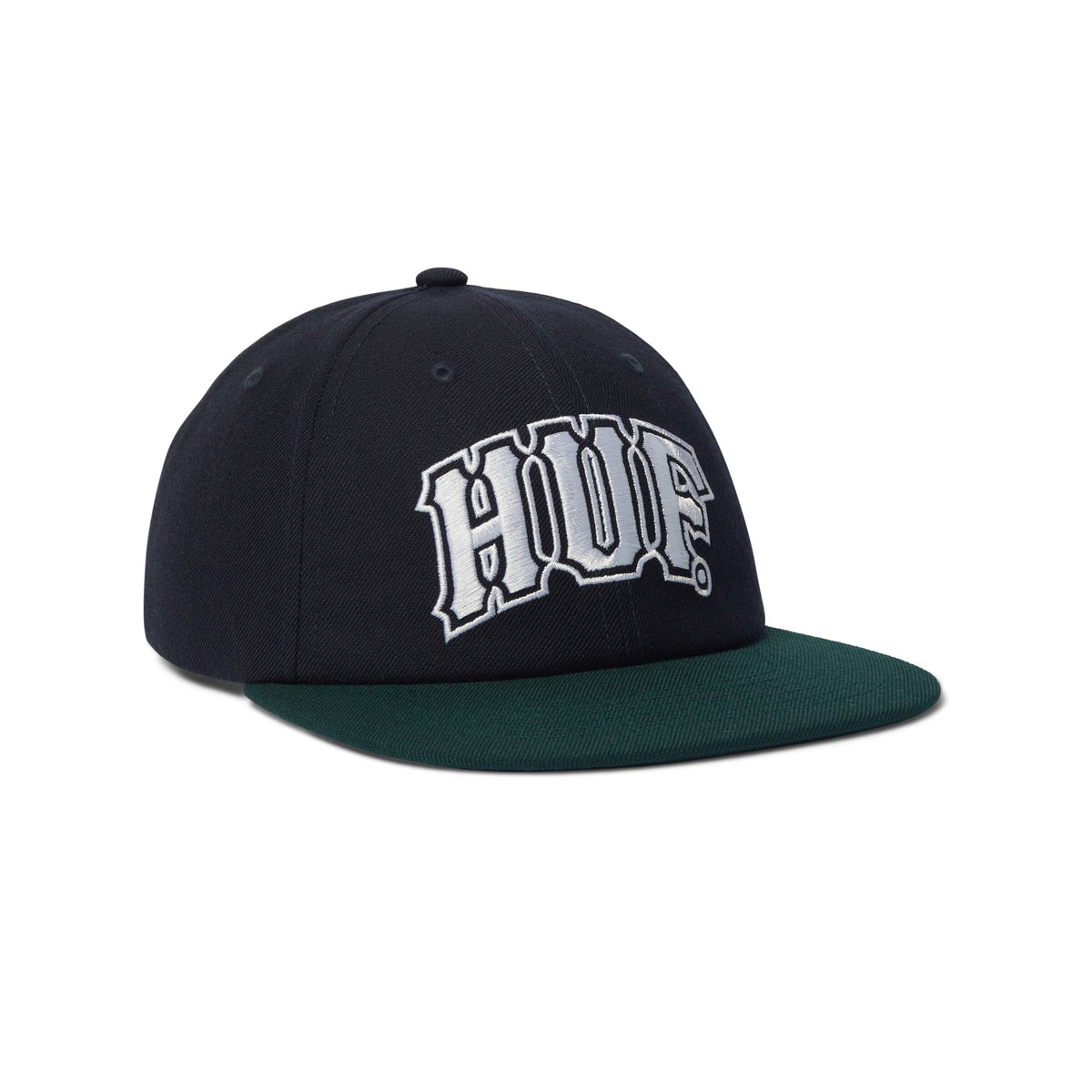 HUF Classic Arch Snapback Hat Navy/Green hats HUF 