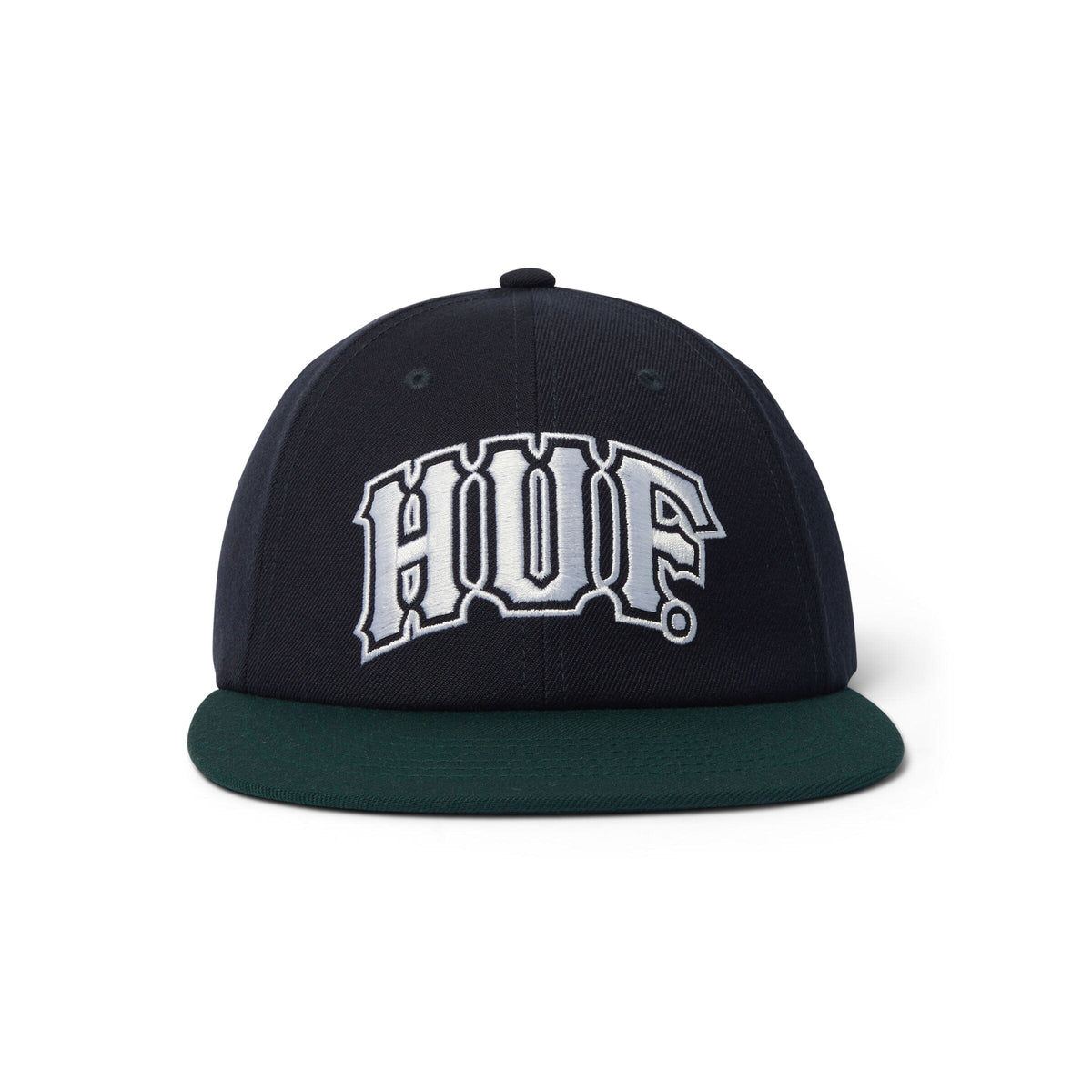 HUF Classic Arch Snapback Hat Navy/Green hats HUF 