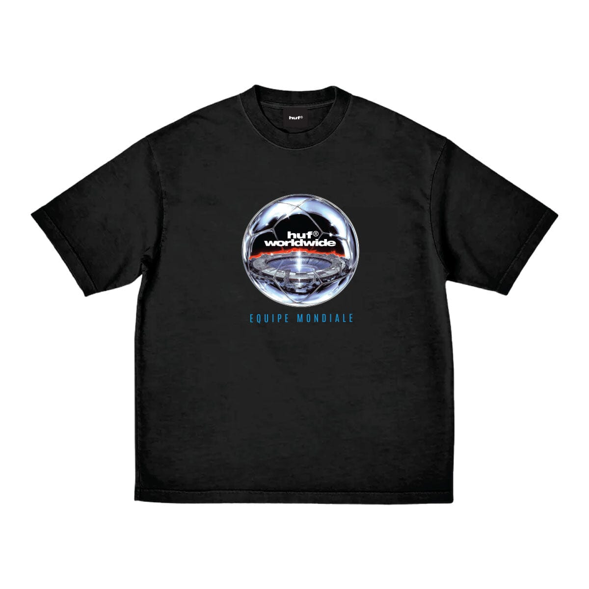 HUF Equipe Mondial Tee Black Tees HUF 