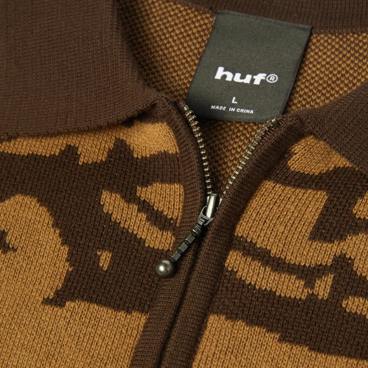 HUF Fantasies Knit Top Brown shirts HUF 