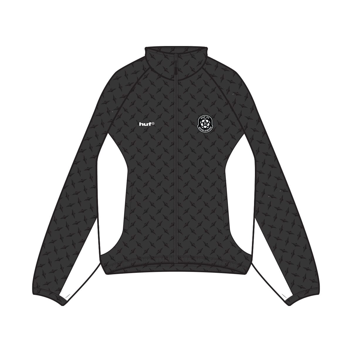 HUF FC Windbreaker Black jackets HUF 