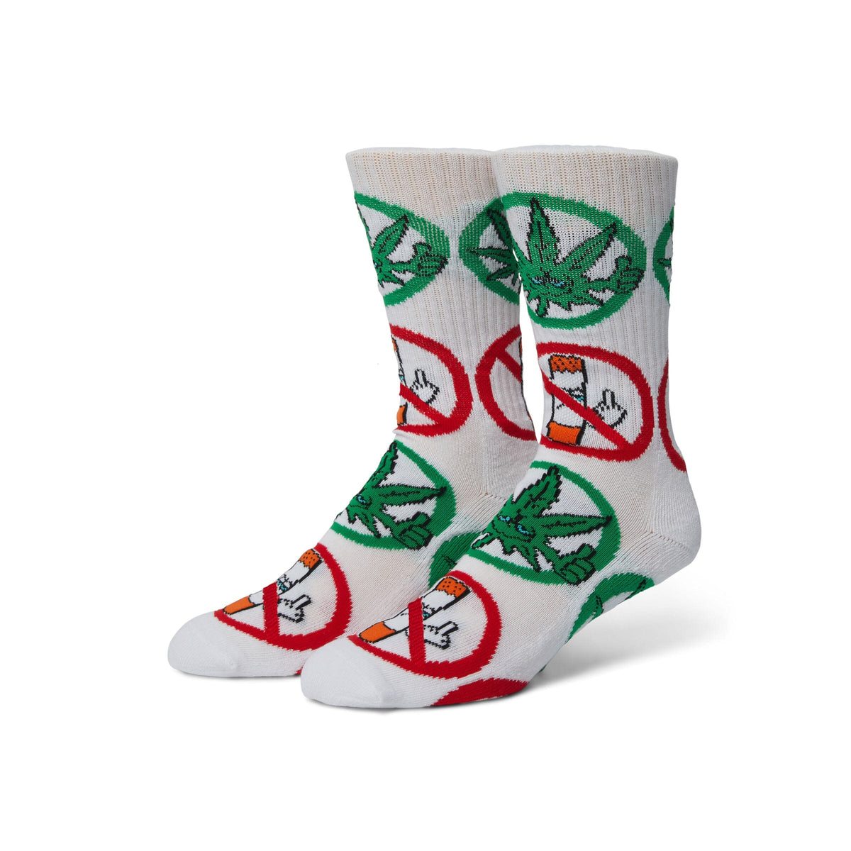 HUF Green Buddy Approved Sock White socks HUF 