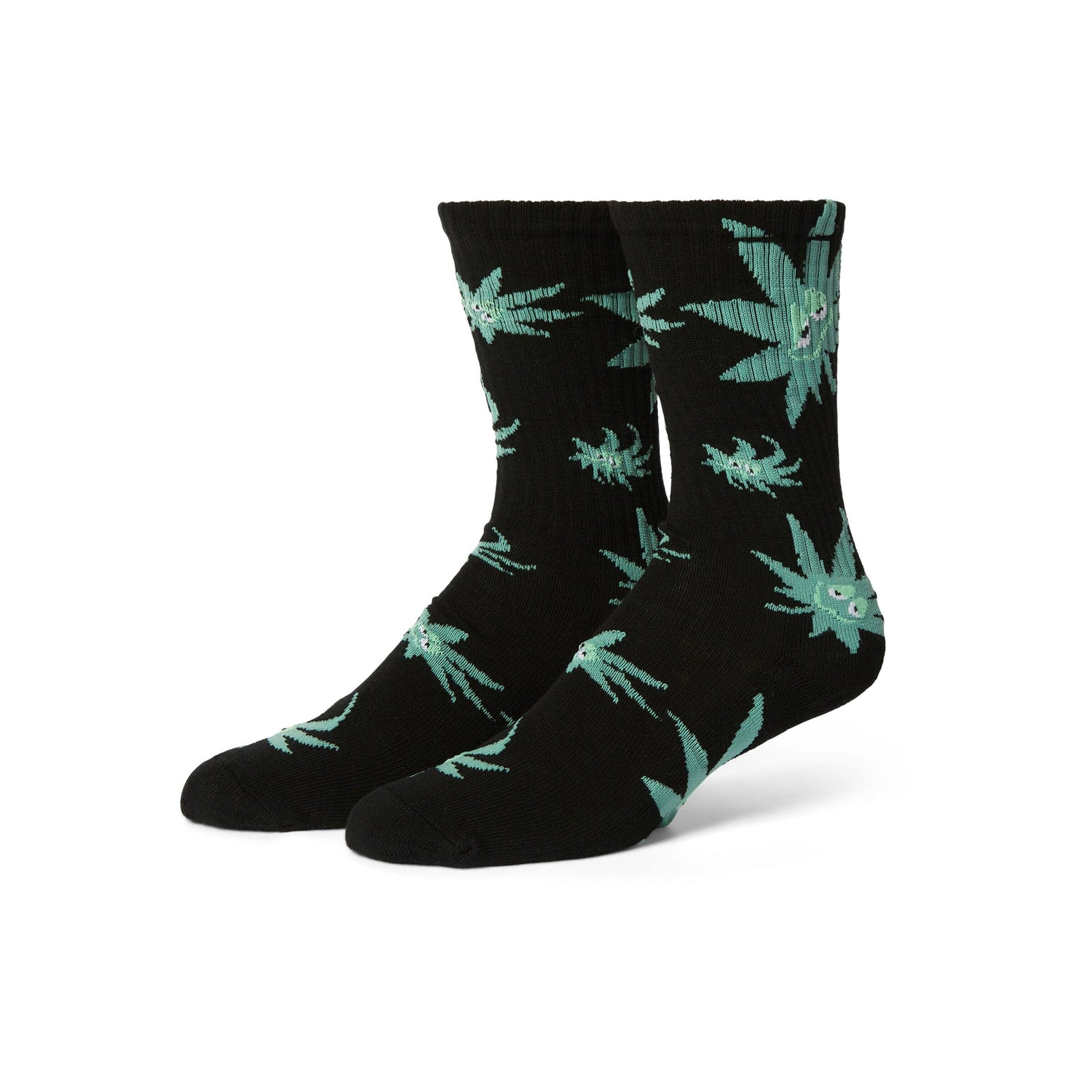 HUF Green Buddy Exhale Sock Black Socks HUF 