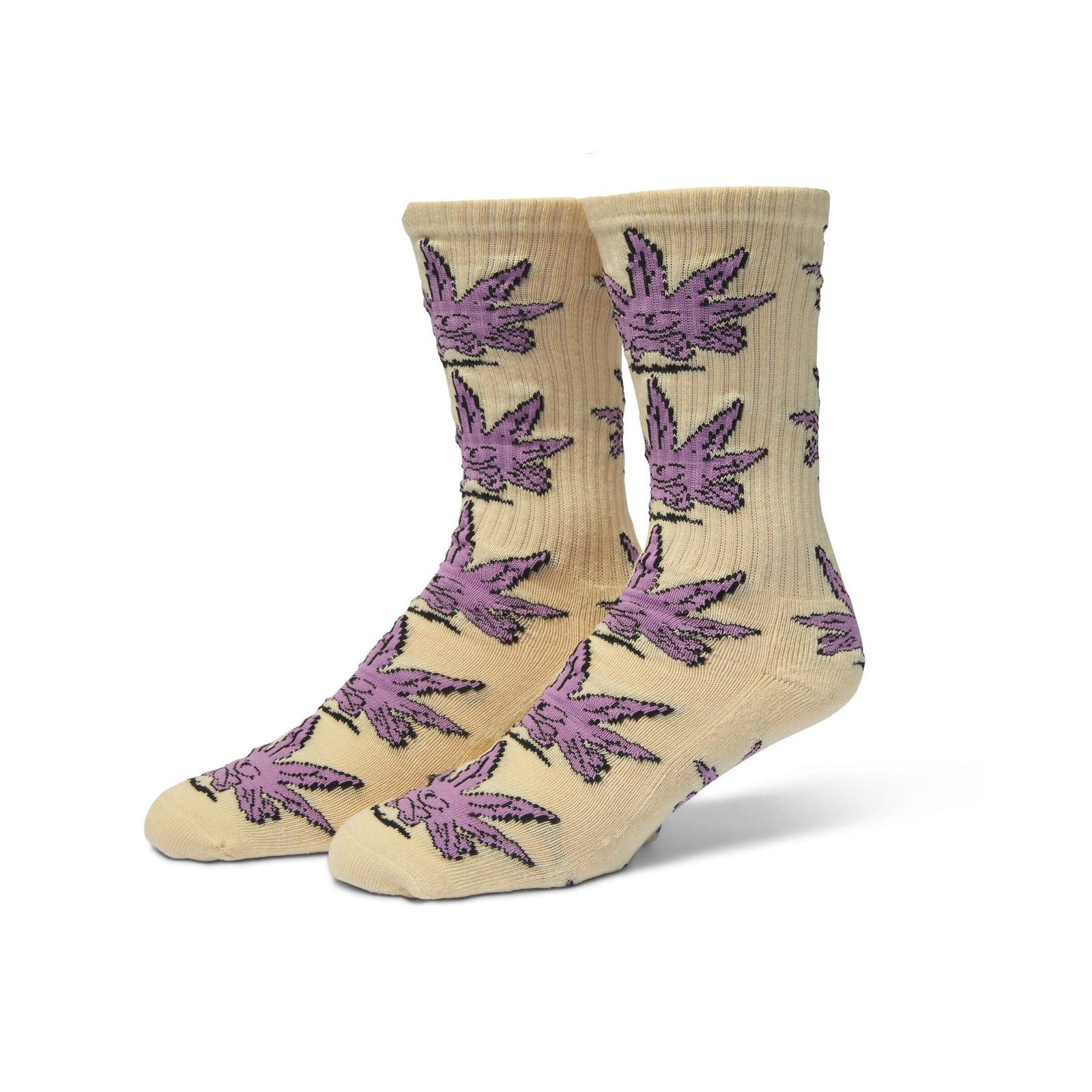 HUF Green Buddy Meditation Crew Sock Natural Socks HUF 