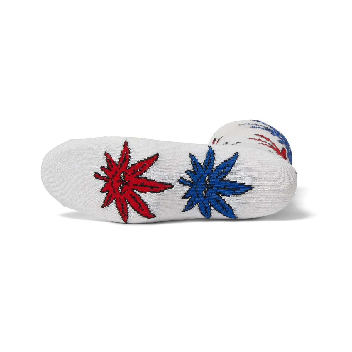 HUF Green Buddy Multi Crew Sock White Socks HUF 