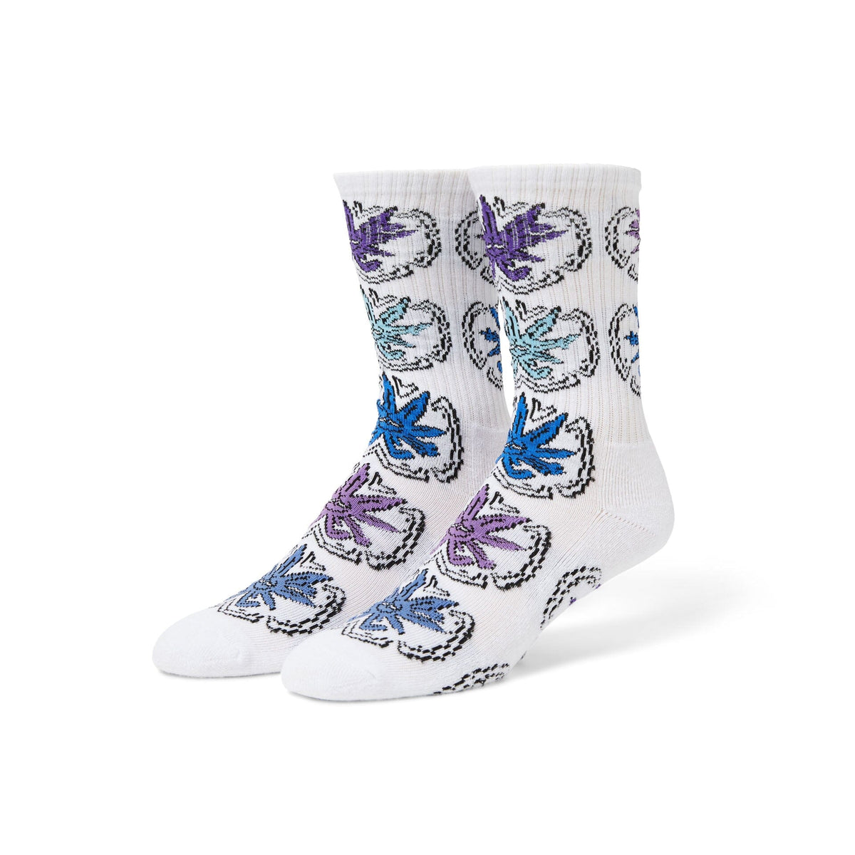 HUF Green Buddy Snow Angel Sock White Socks HUF 