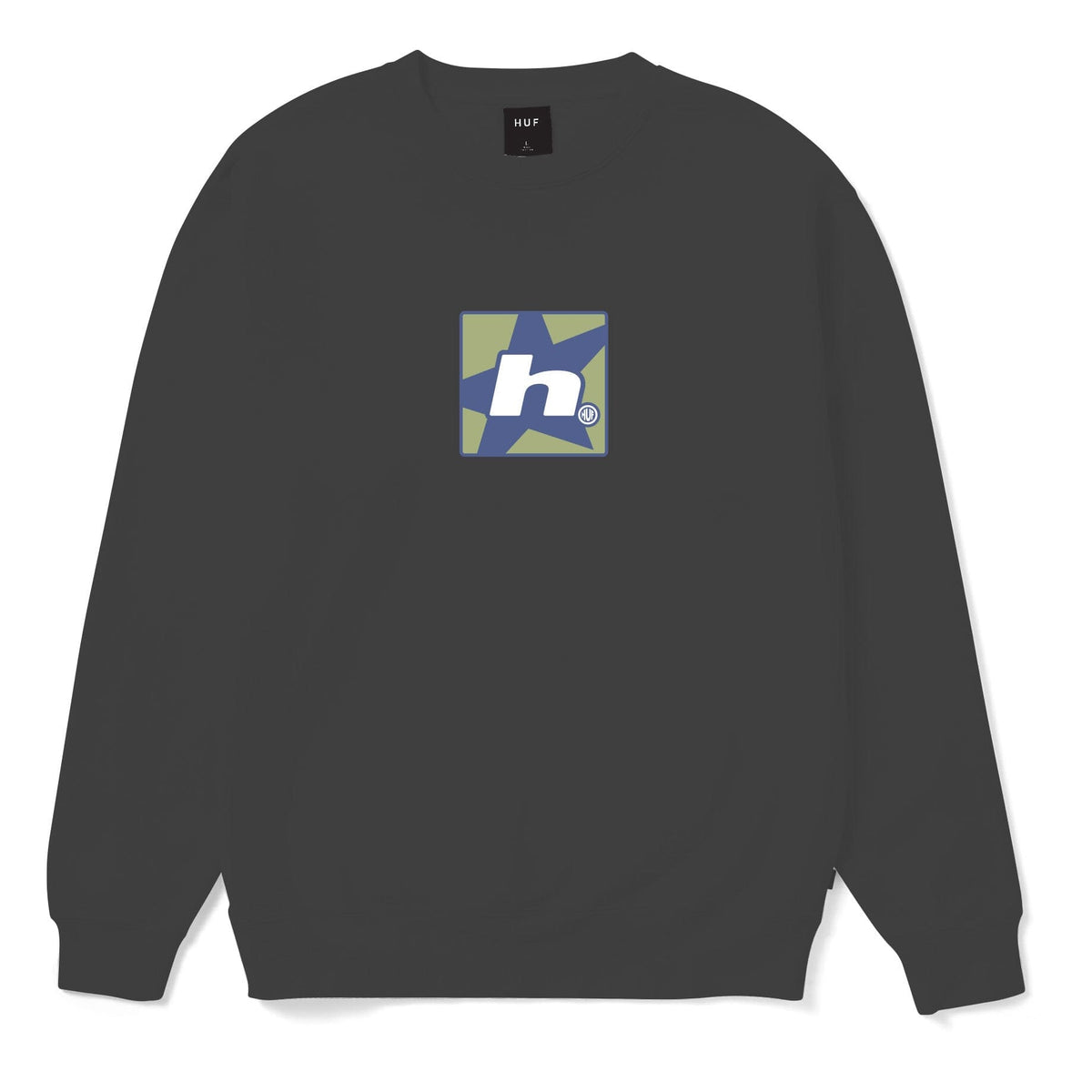 HUF H Star Crewneck Black crewnecks HUF 
