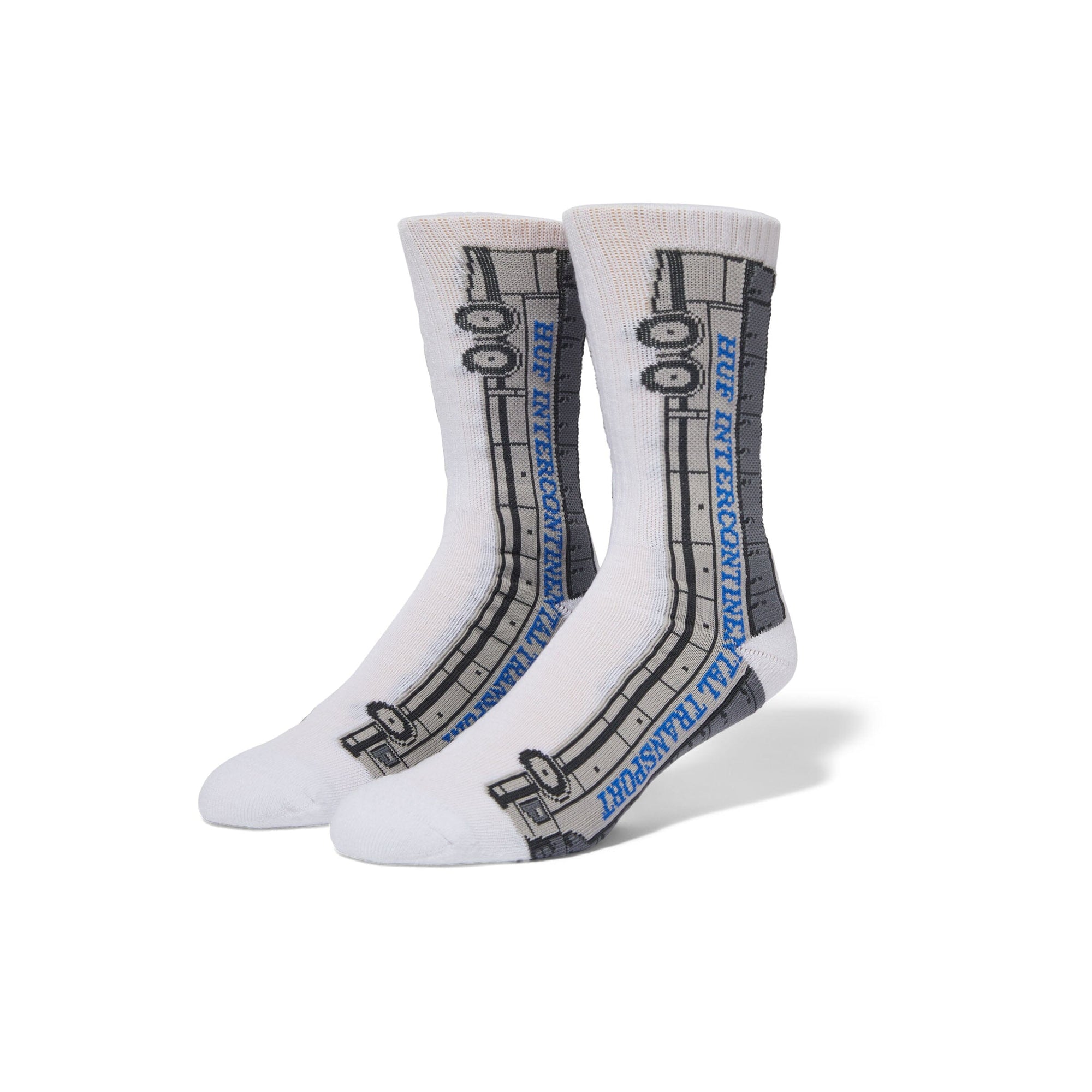 HUF International Transport Crew Sock White Socks HUF 