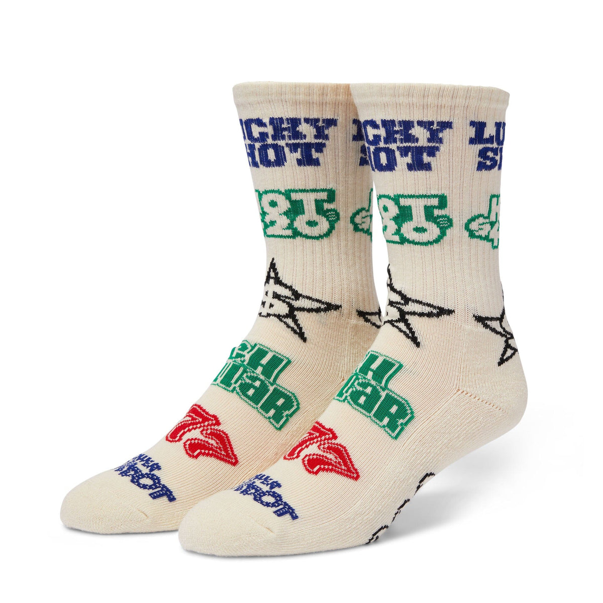 HUF Lucky Crew Sock Natural Socks HUF 