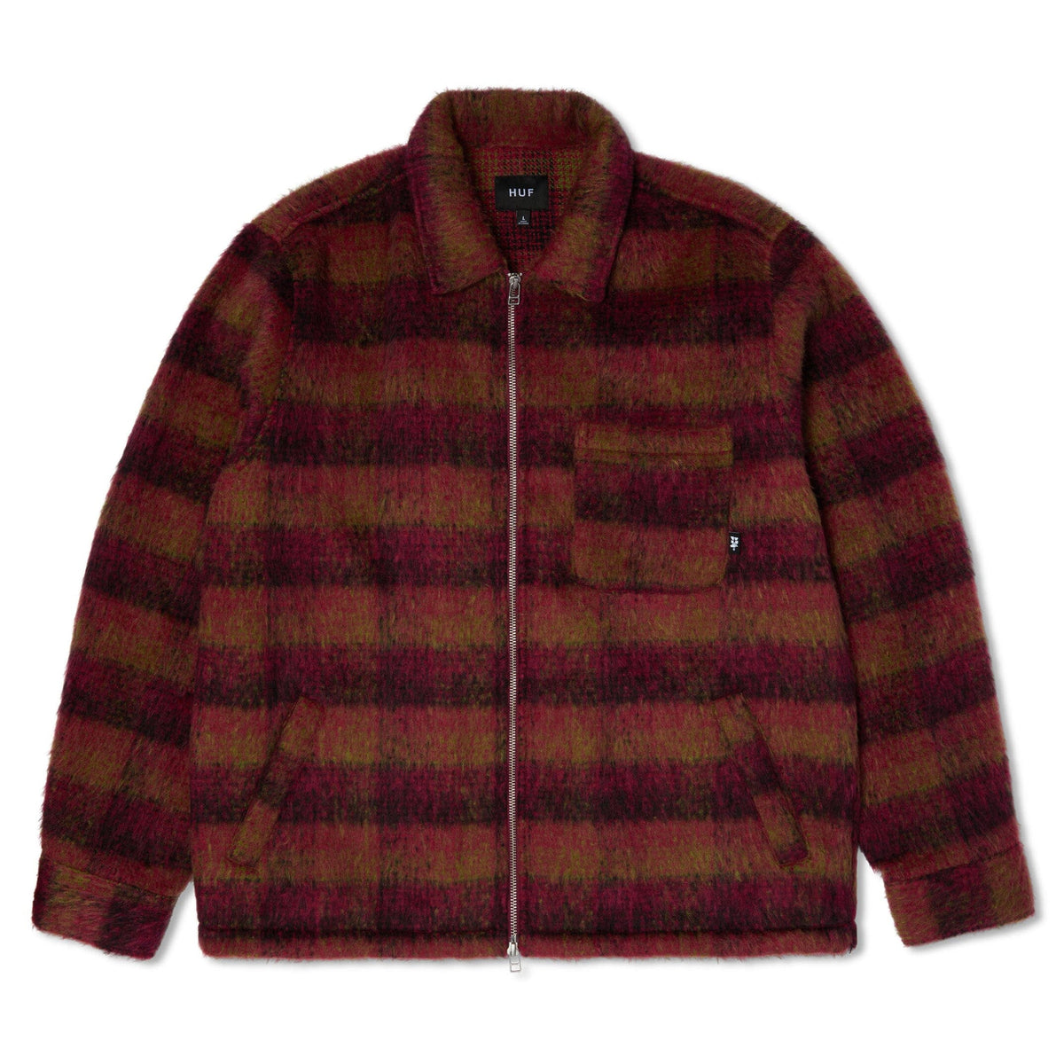 HUF Megablast Plaid Jacket Berry jackets HUF 
