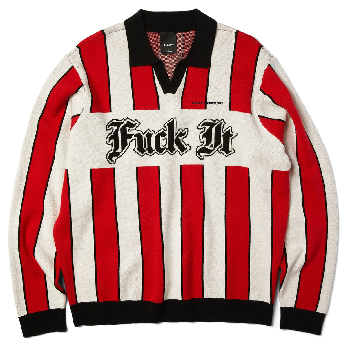 HUF Midfield Jersey Sweater Red sweaters HUF 